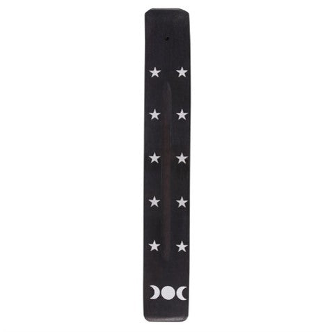 Triple Moon Wooden Incense Ash Catcher image 2