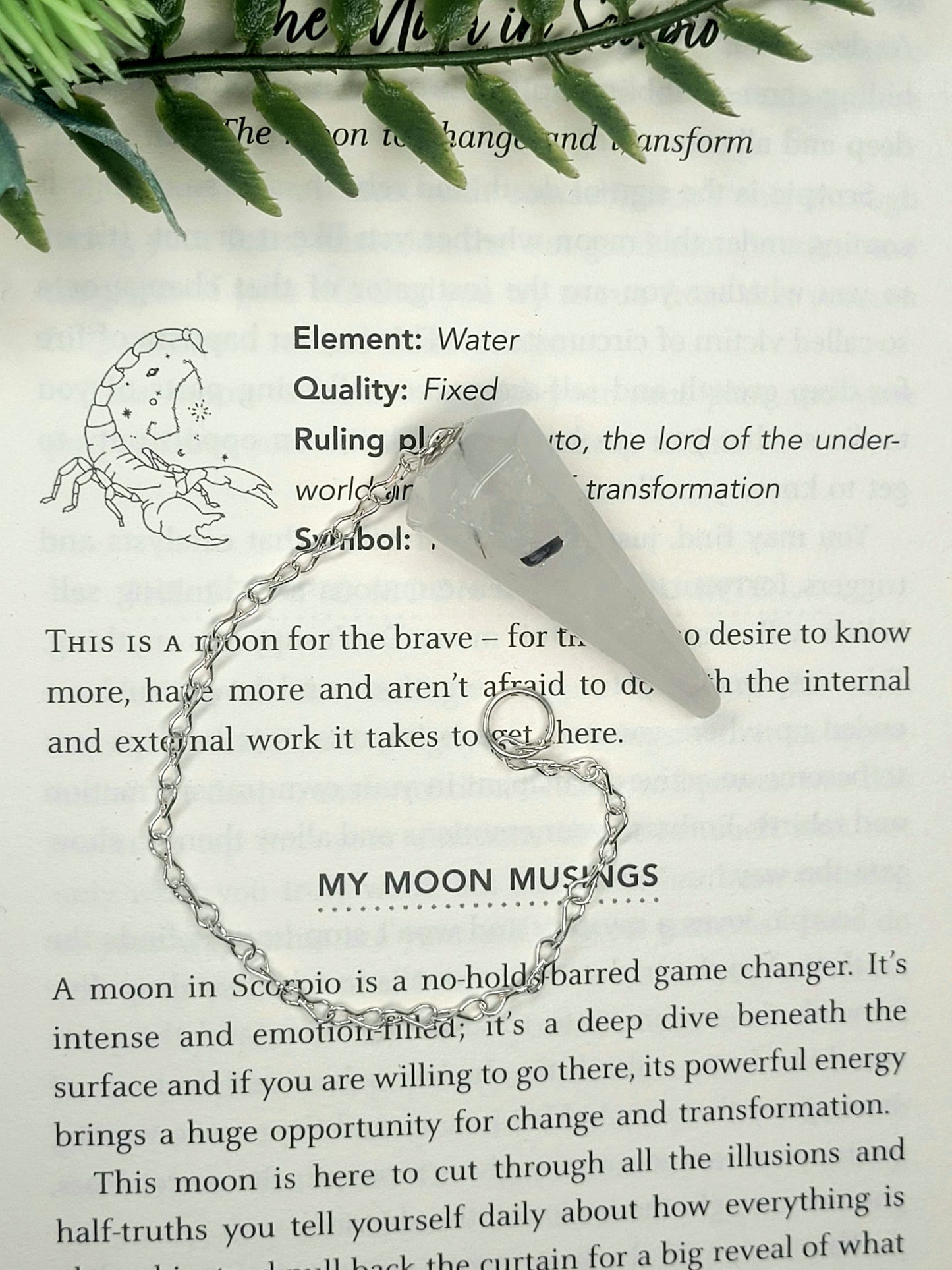 Rutilated Quartz pendulum (L) image 0