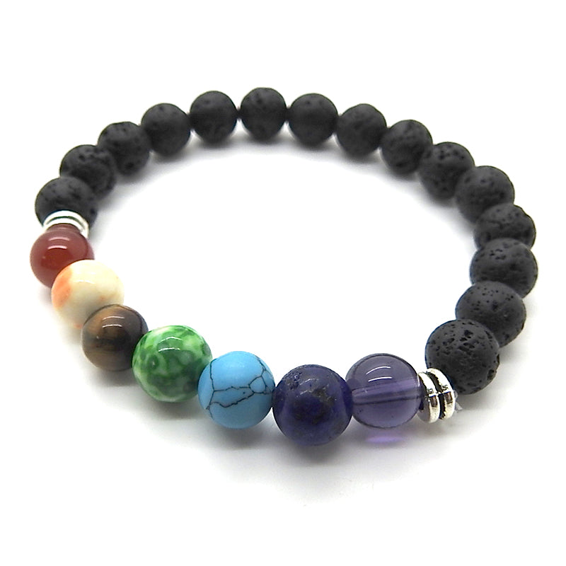 Chakra Lava Stone Diffuser Bracelet image 0