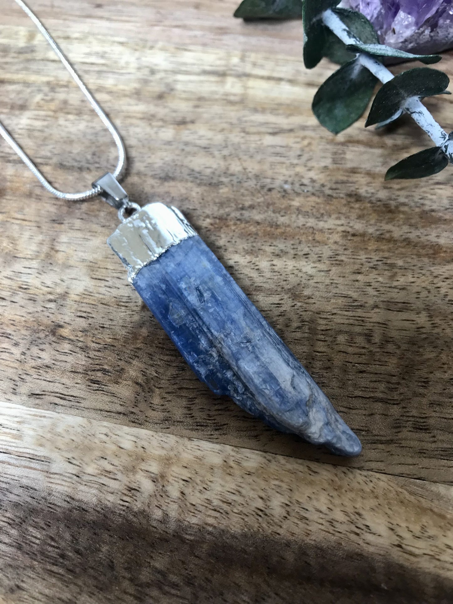 Kyanite Blade pendant 4-5cm image 1