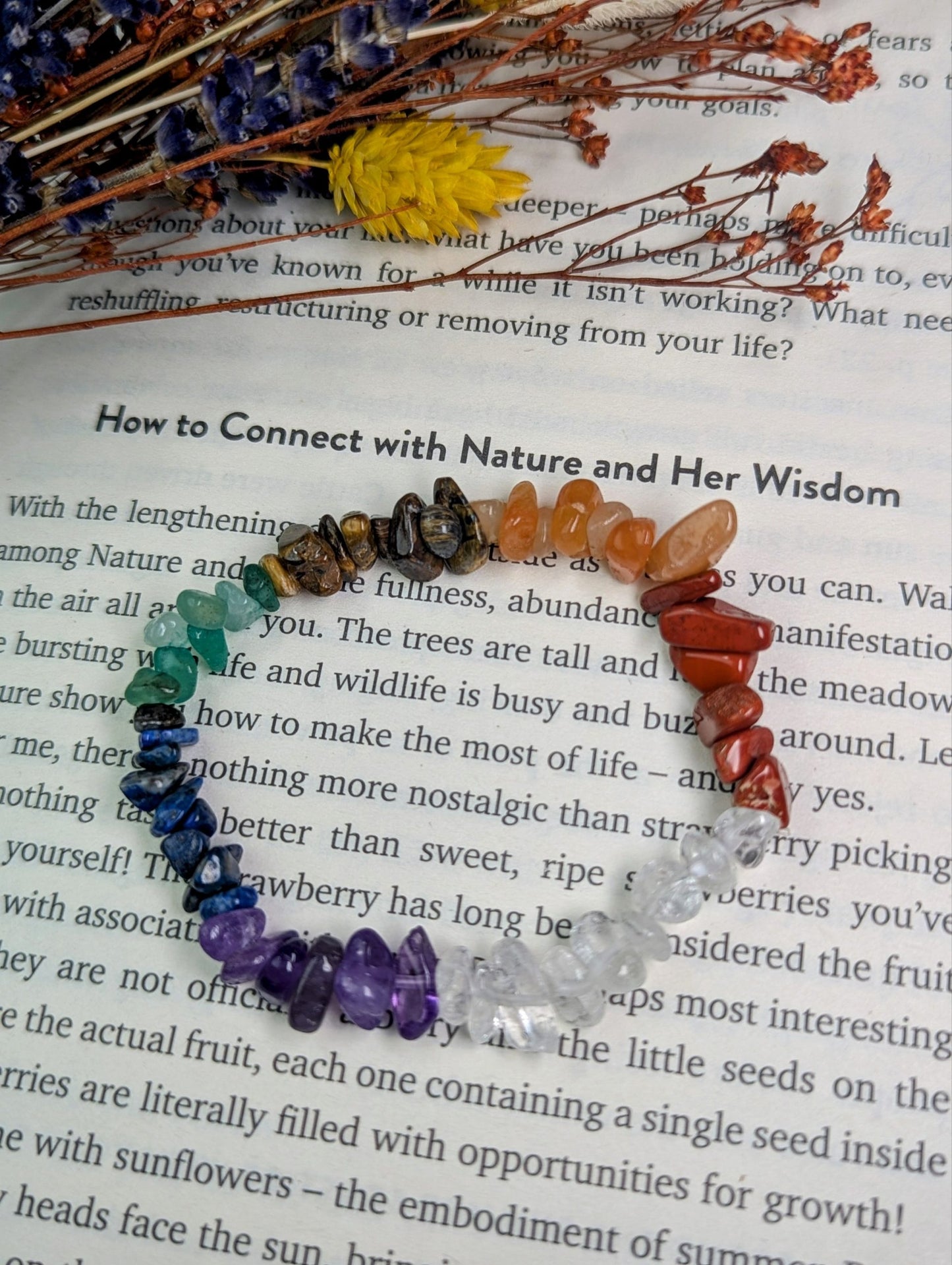 Chakra chip bracelet image 0