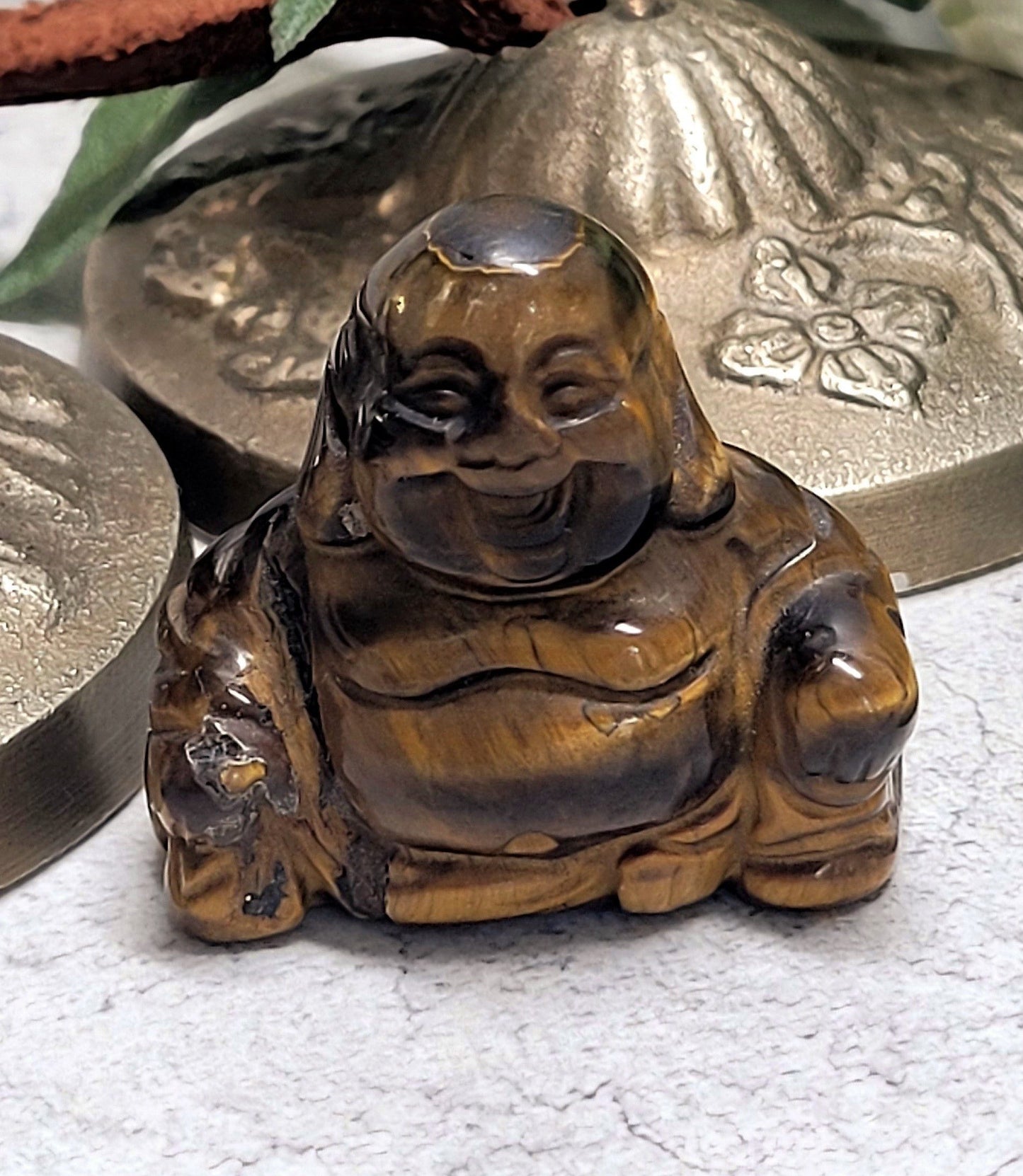 Gemstone Buddhas - Tigers Eye image