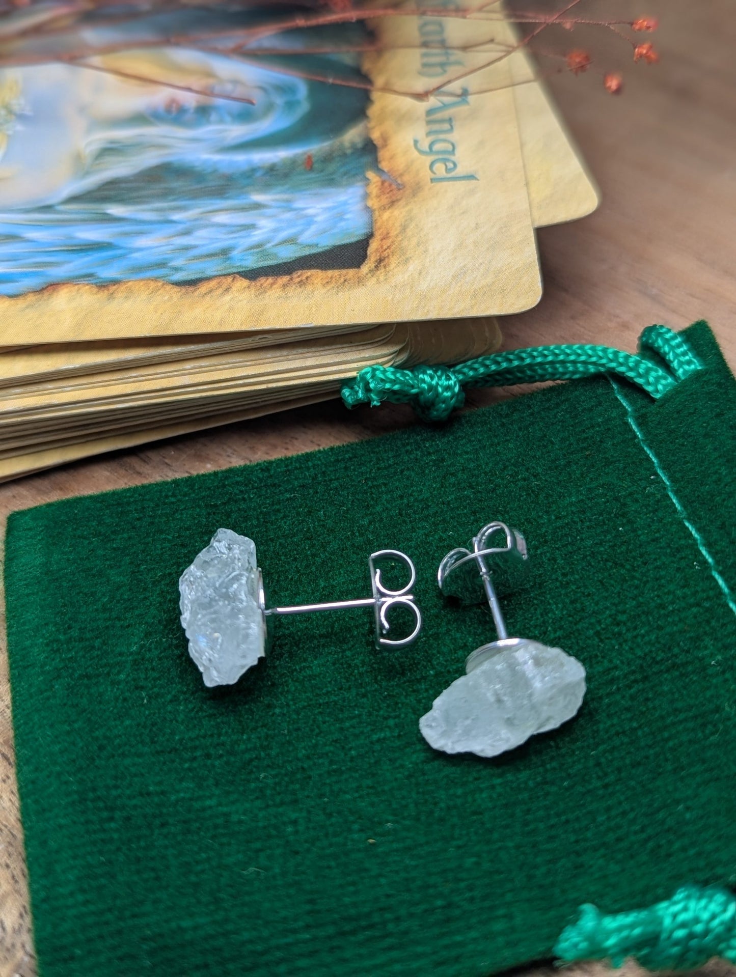 Aquamarine stud earrings image 1