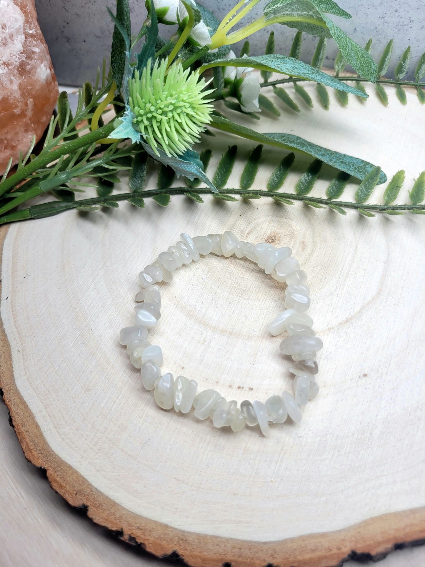 Moonstone chip bracelet image 0
