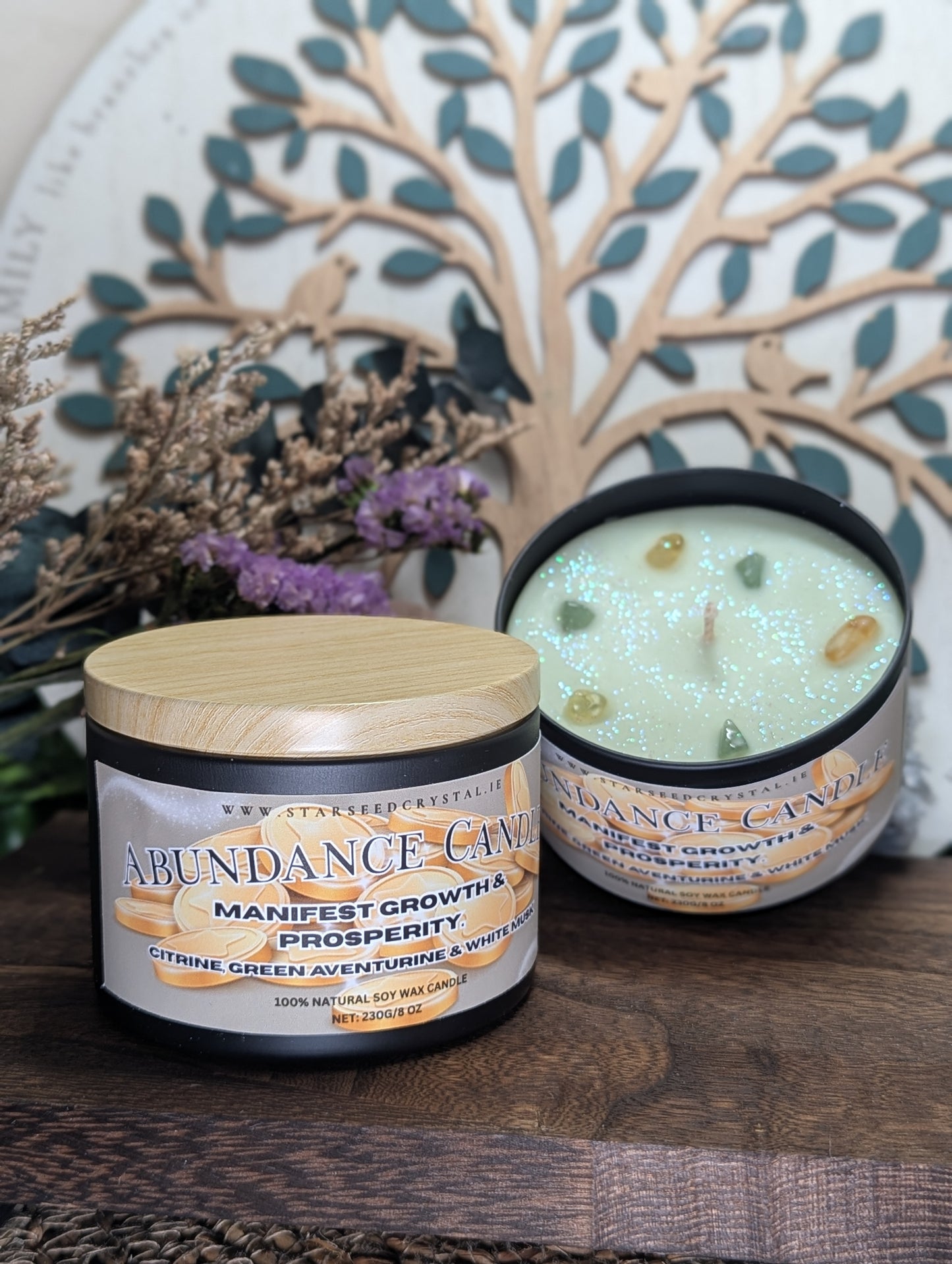 Abundance Crystal Candle — Limited Edition