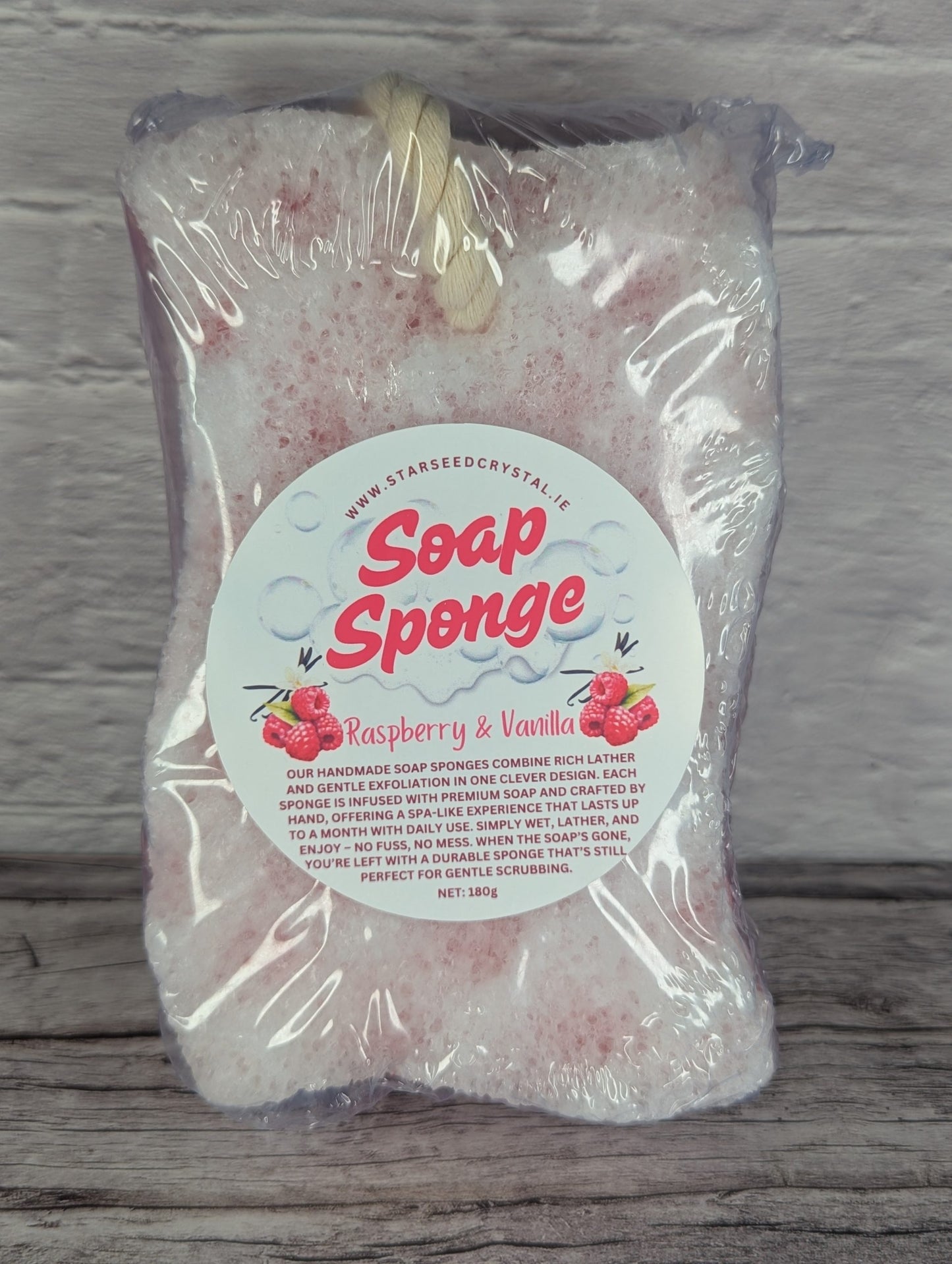 Handcrafted Soap-Filled Sponges - Raspberry Vanilla image