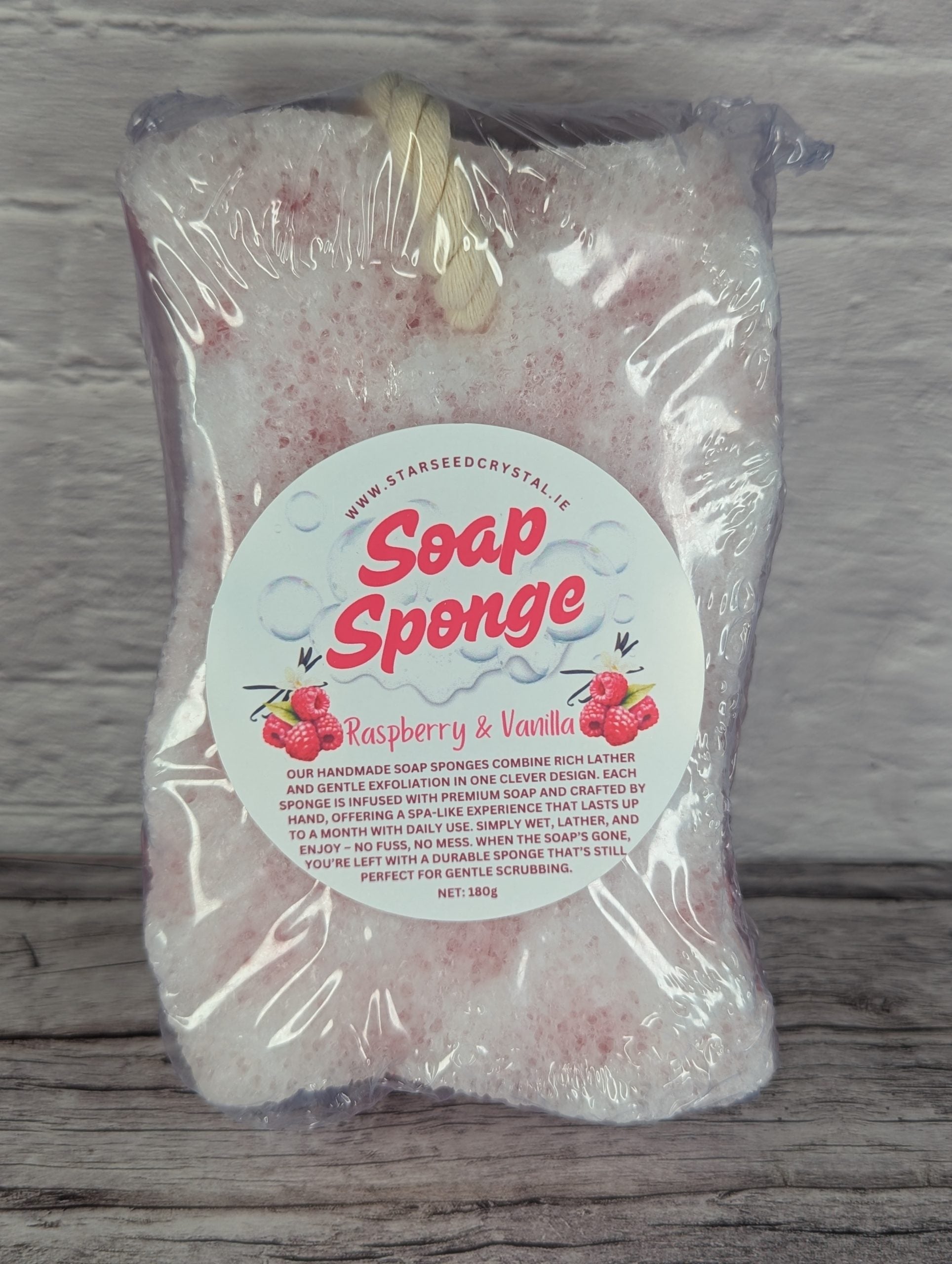 Handcrafted Soap-Filled Sponges - Raspberry Vanilla image