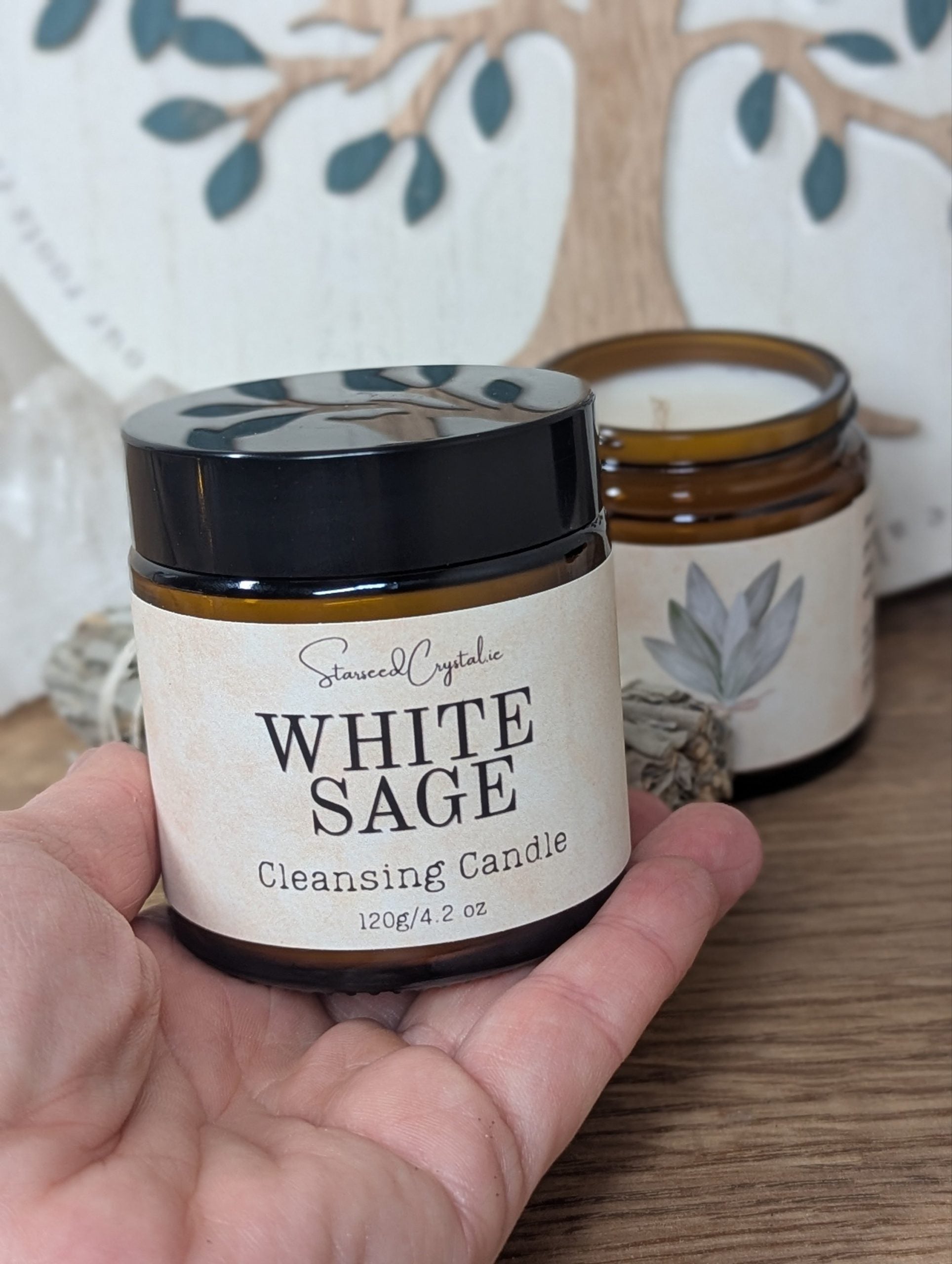 White Sage Cleansing Candle image 1