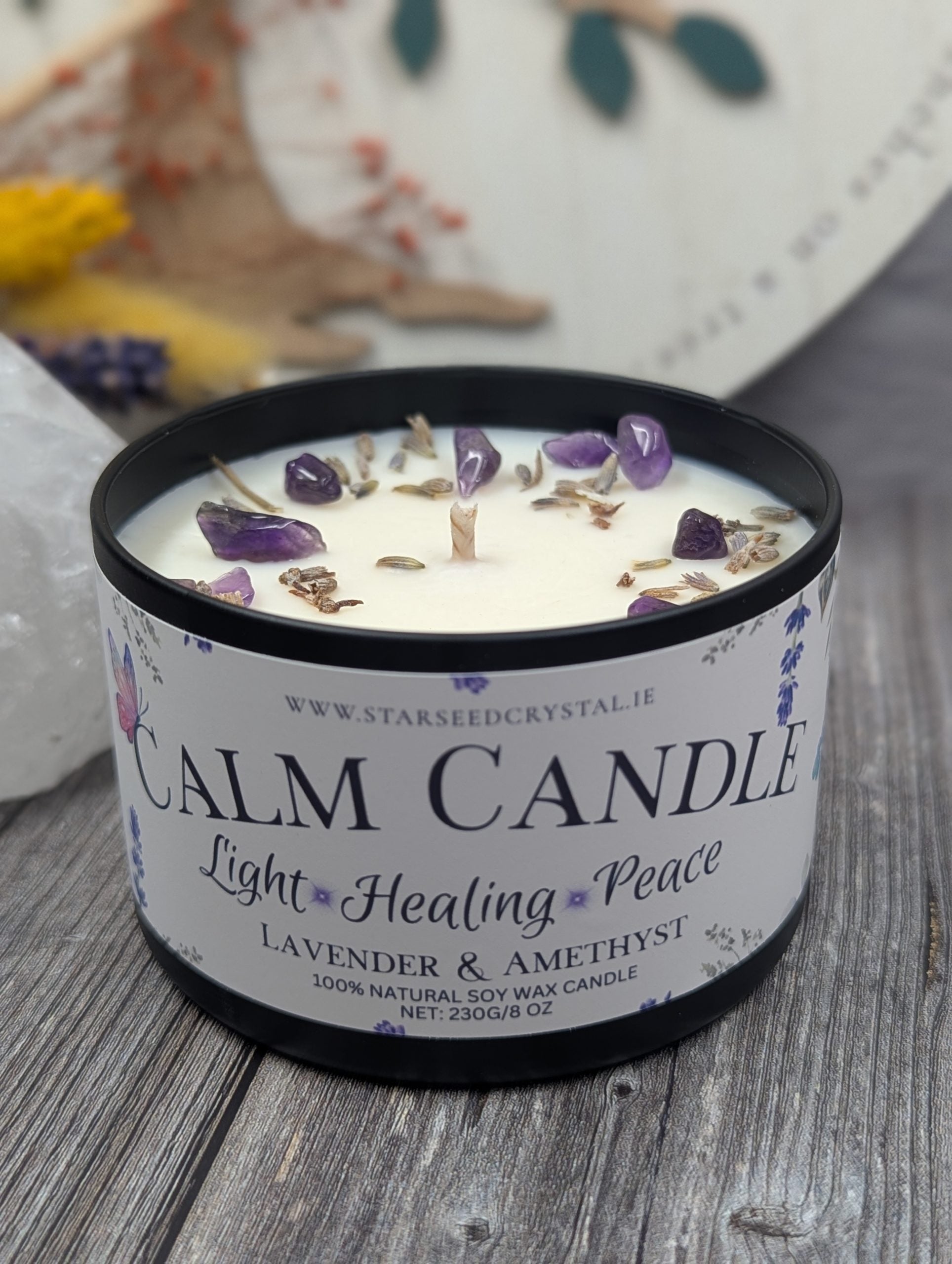 CALM Candle: Light-Healing-Peace image 1