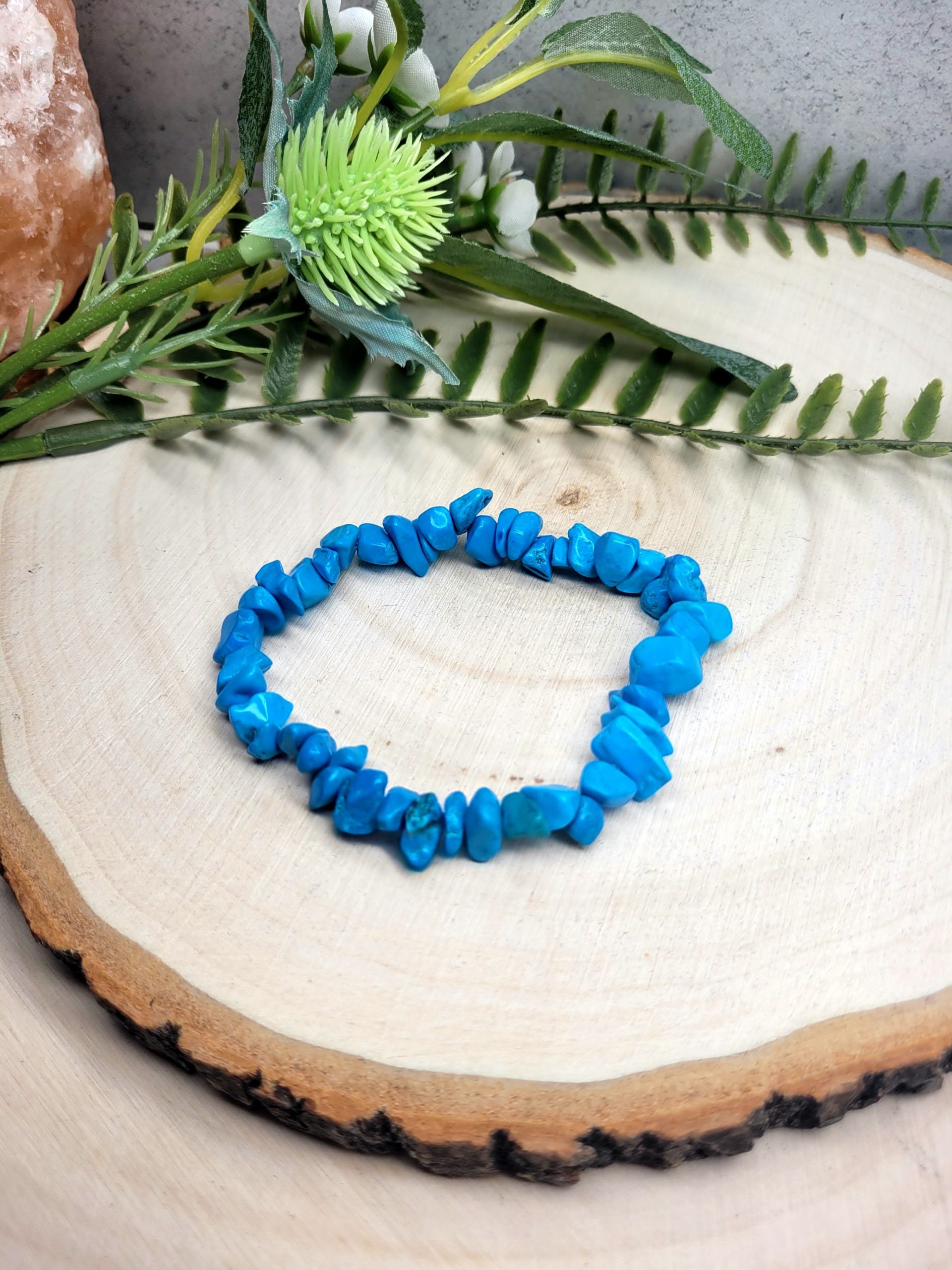 Blue howlite bracelet image 0