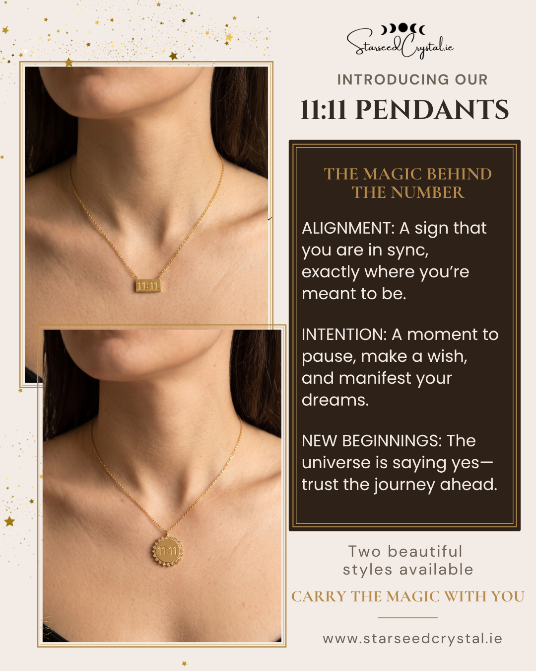 11:11 Angel Number Pendants