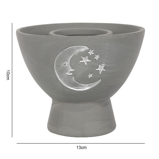 Grey Moon Terracotta Smudge Bowl image 1