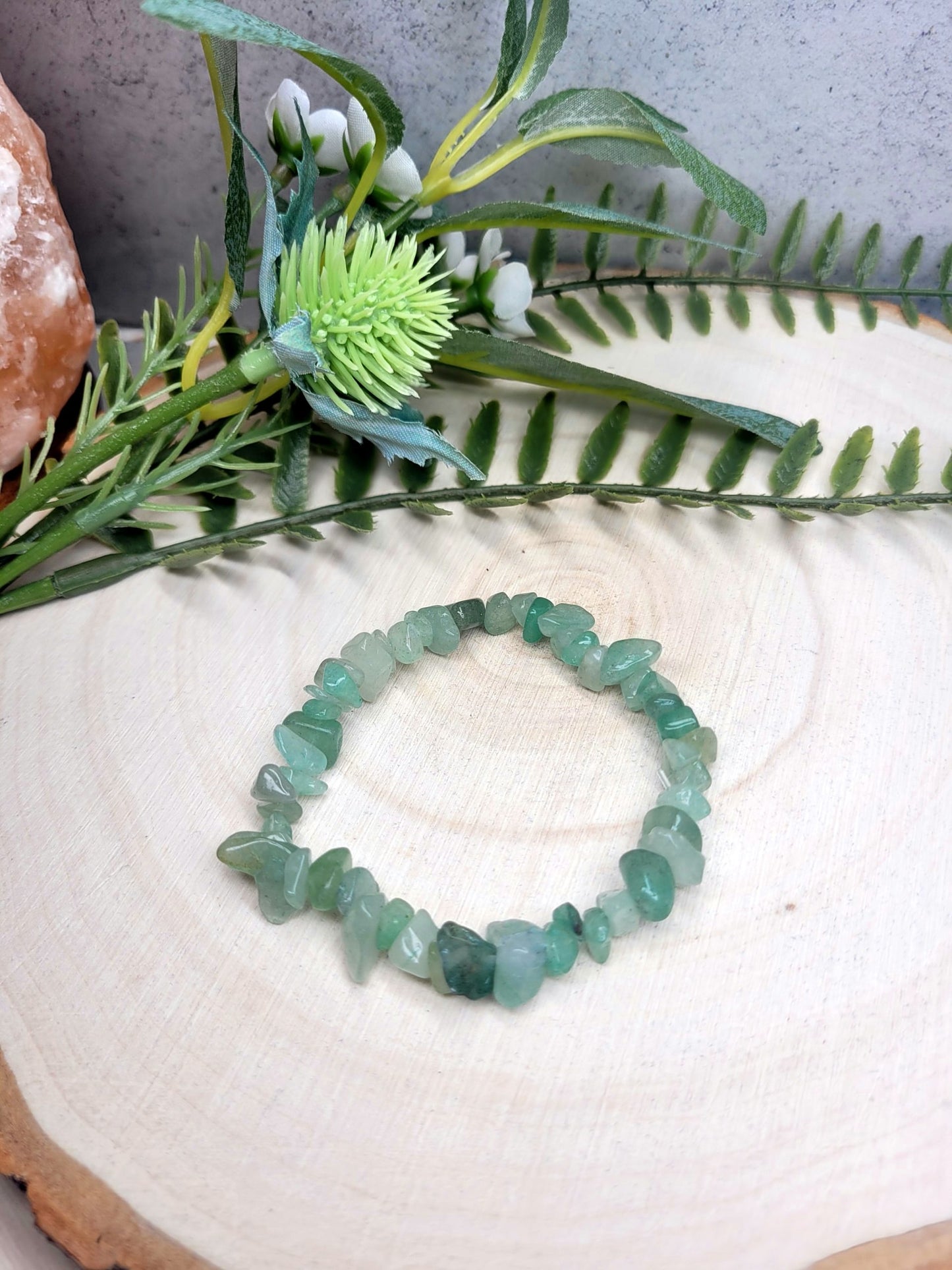 Green Aventurine chip bracelet image 0