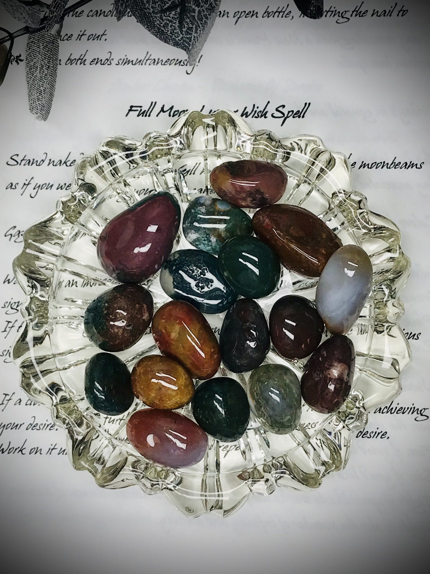 Ocean Jasper tumblestone - S/M image