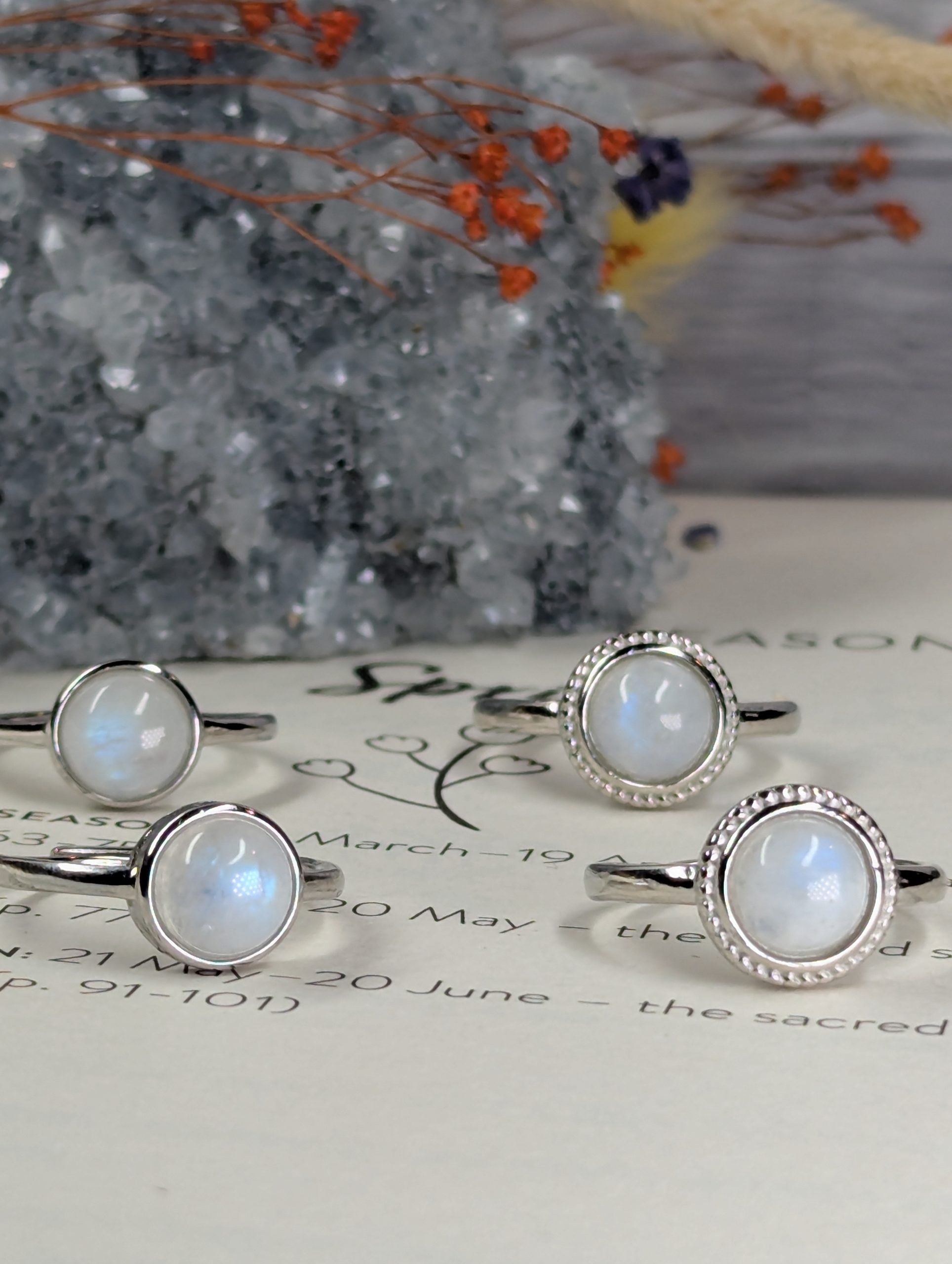 Moonstone rings image 1