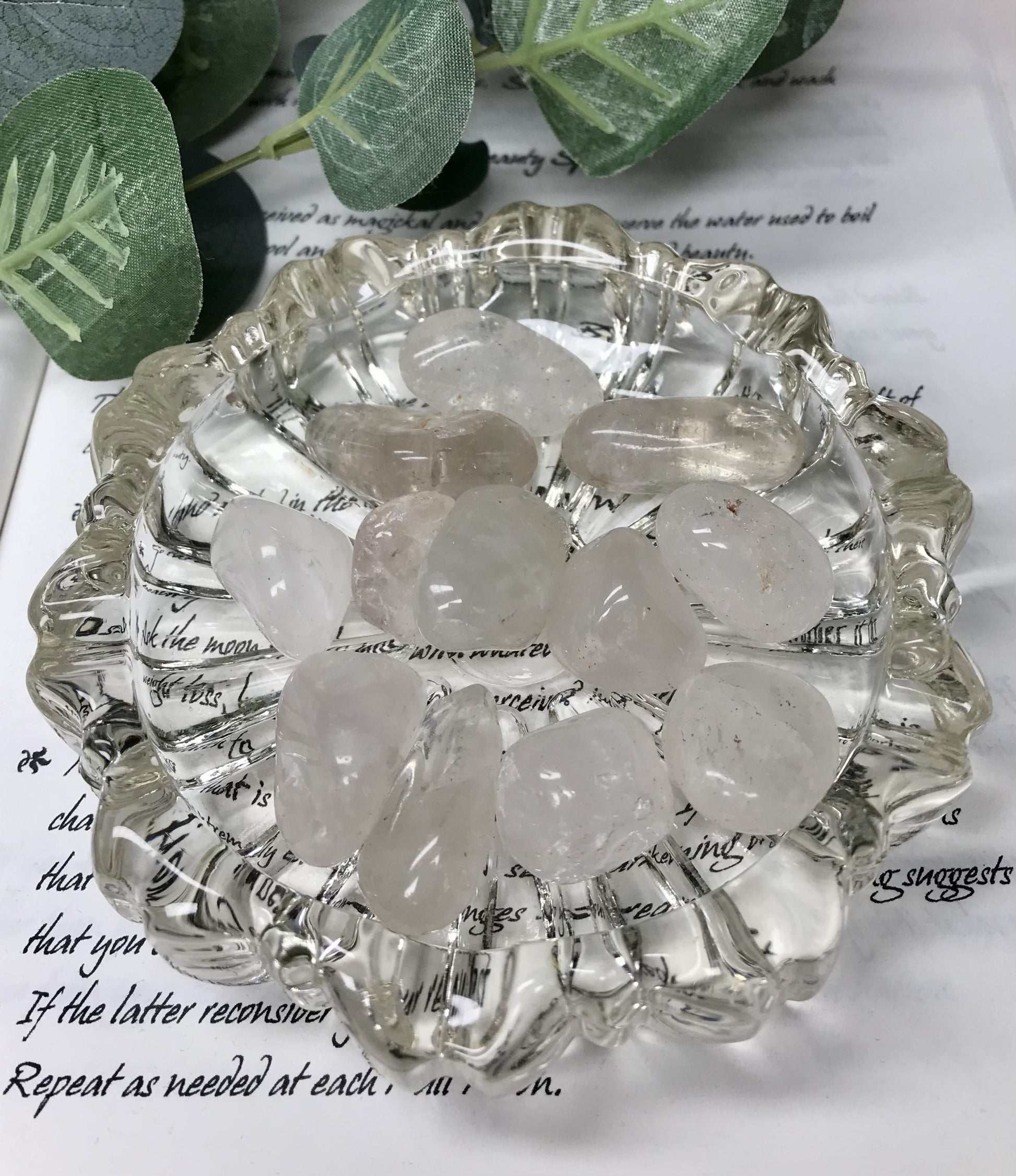 Clear quartz tumble stone image 2