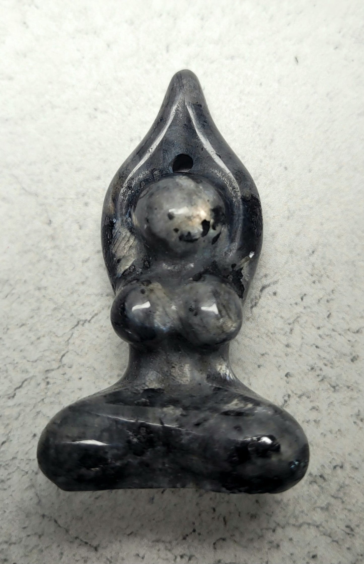 Goddess carving 5cm - Labradorite image