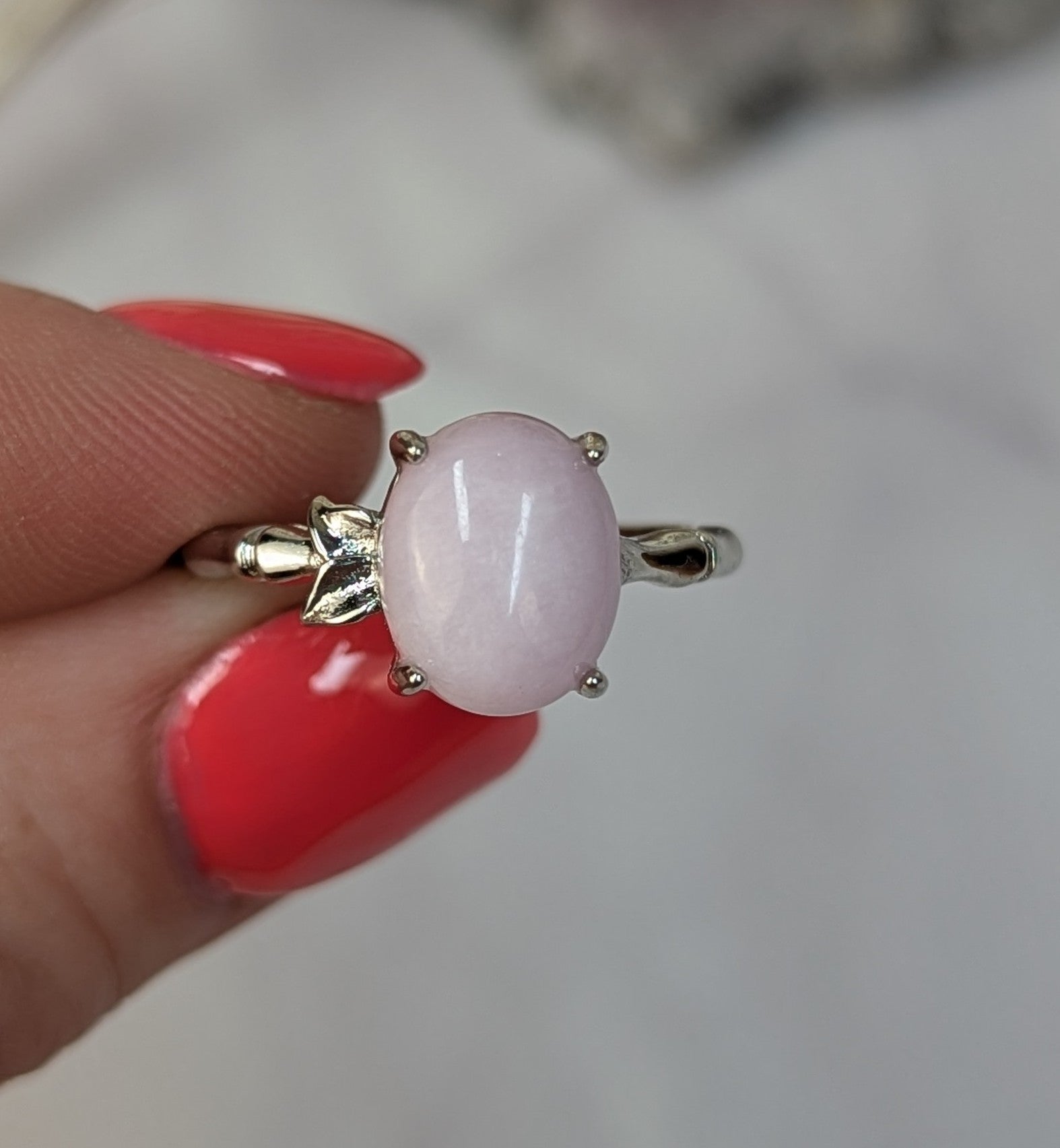 Kunzite rings - Two image