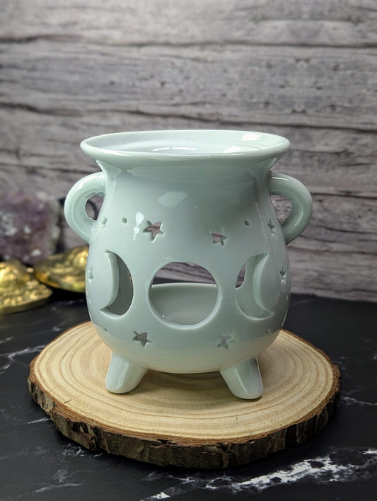 Triple moon cauldron wax melt/oil burner image 0