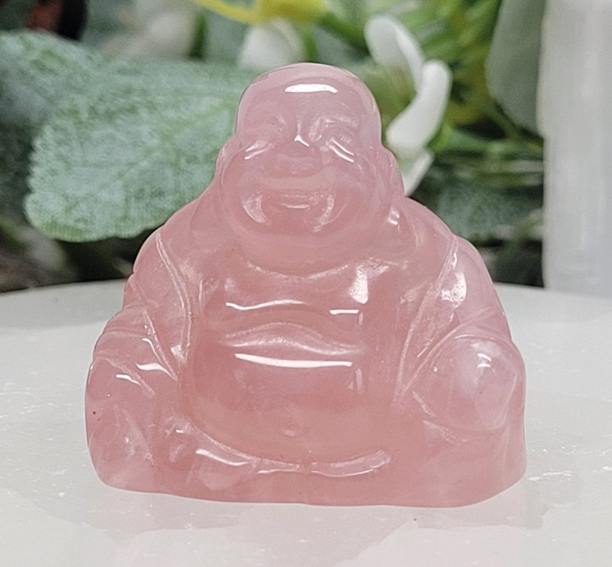 Gemstone Buddhas - Rose Quartz image