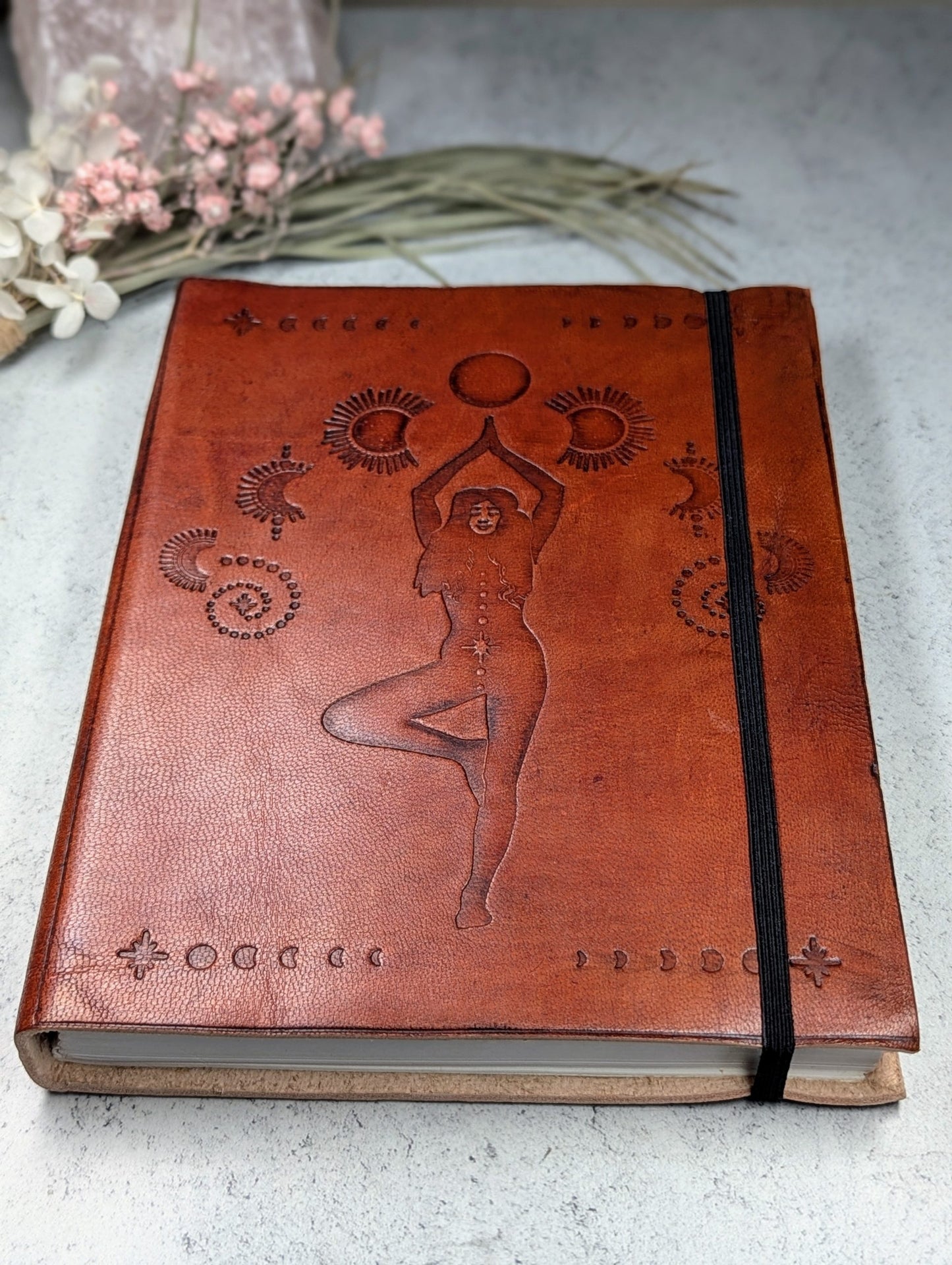 Leather Journal - Celestial Goddess image 0