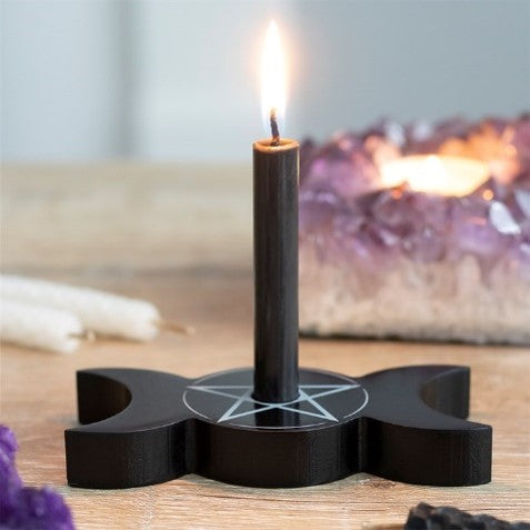 Triple Moon Spell Candle Holder image 0