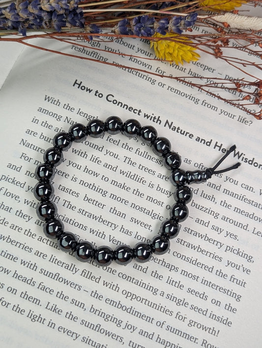 Hematite bead bracelet- Non magnetic 53mm image 0
