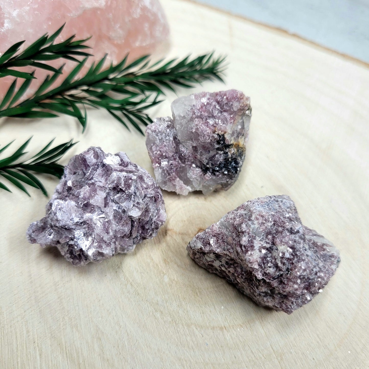 Raw Lepidolite crystal image 0