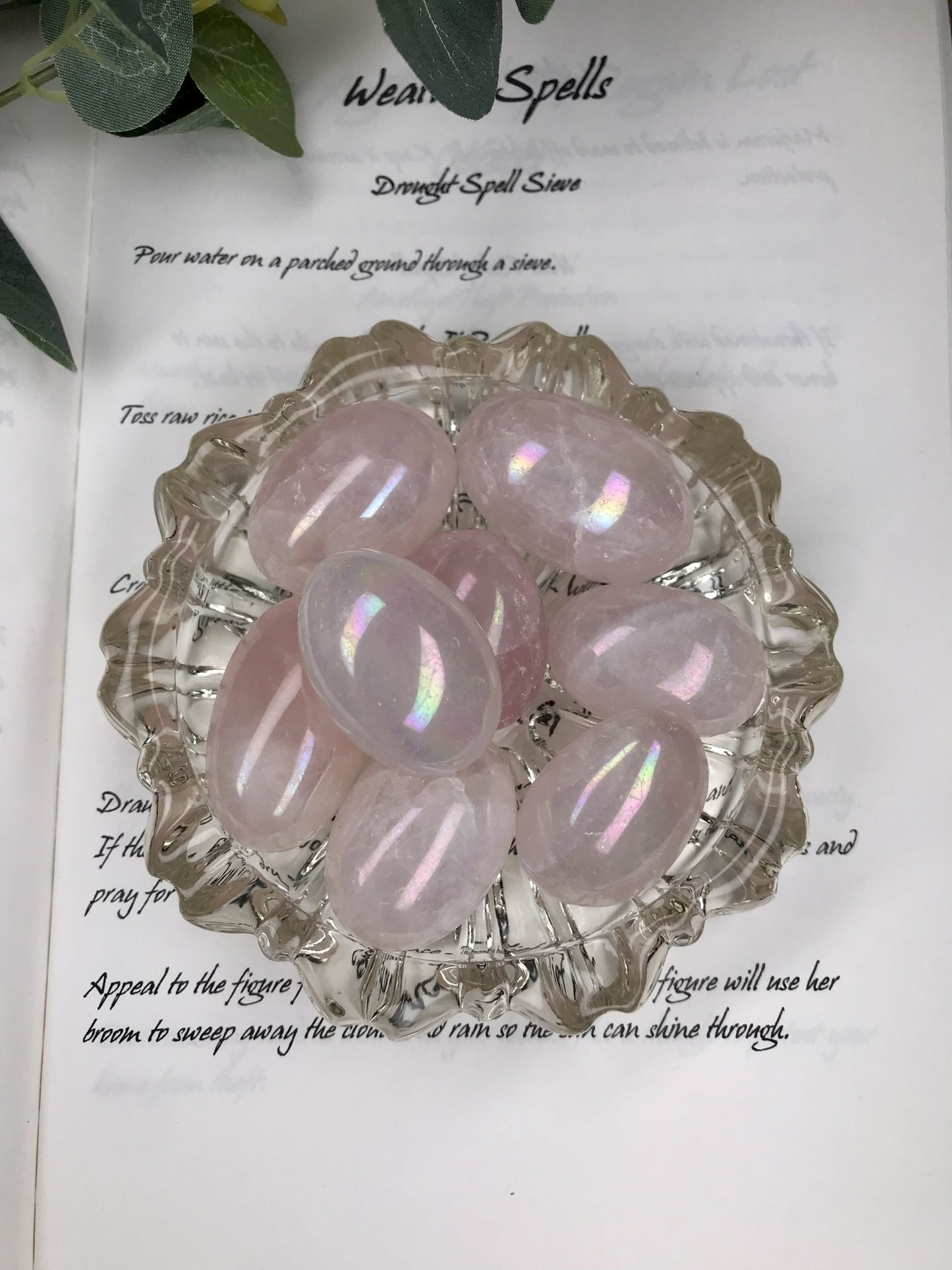 Angel Aura Tumble stone-Rose quartz image 0