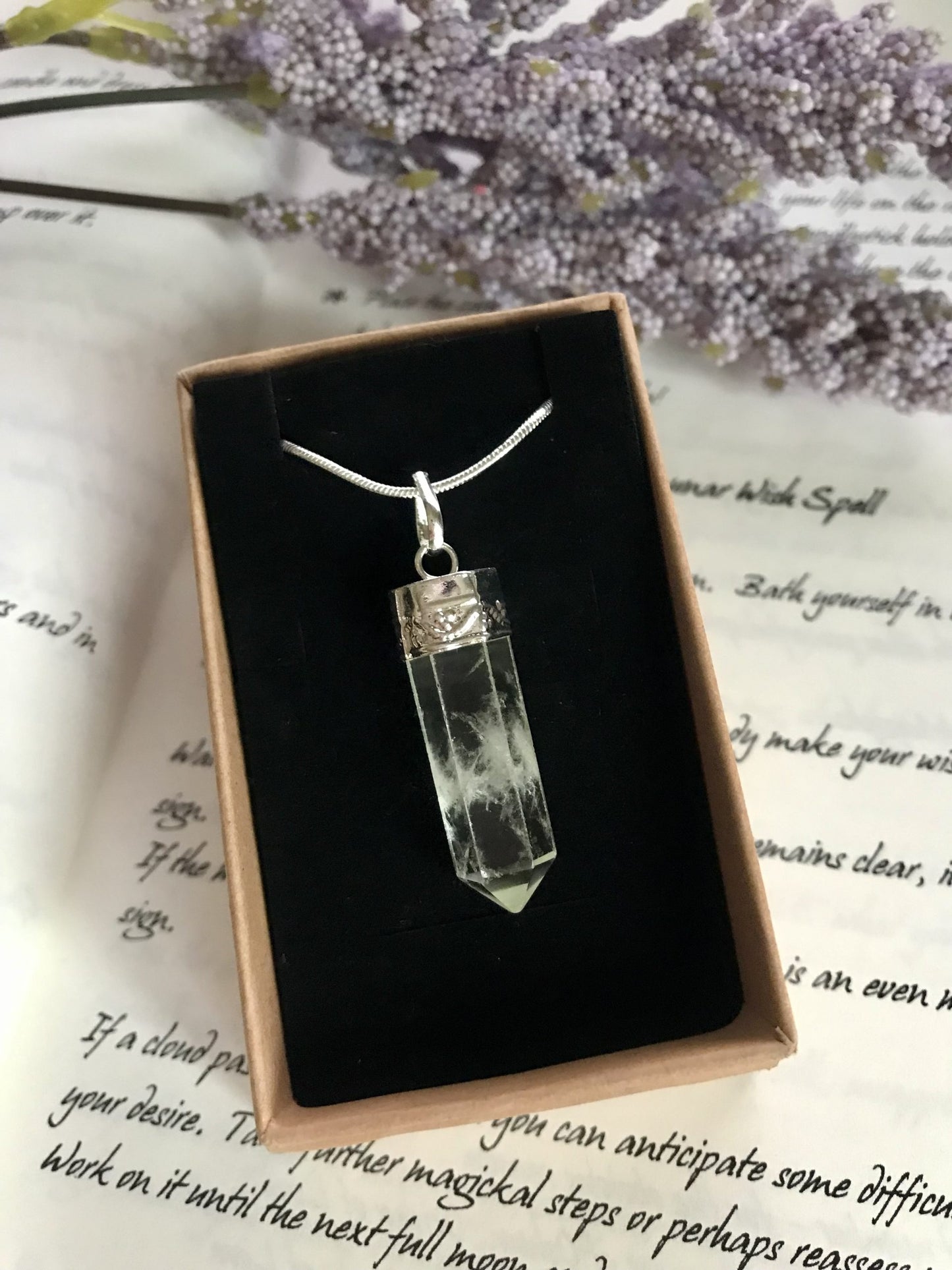 Clear Quartz point pendant image 1