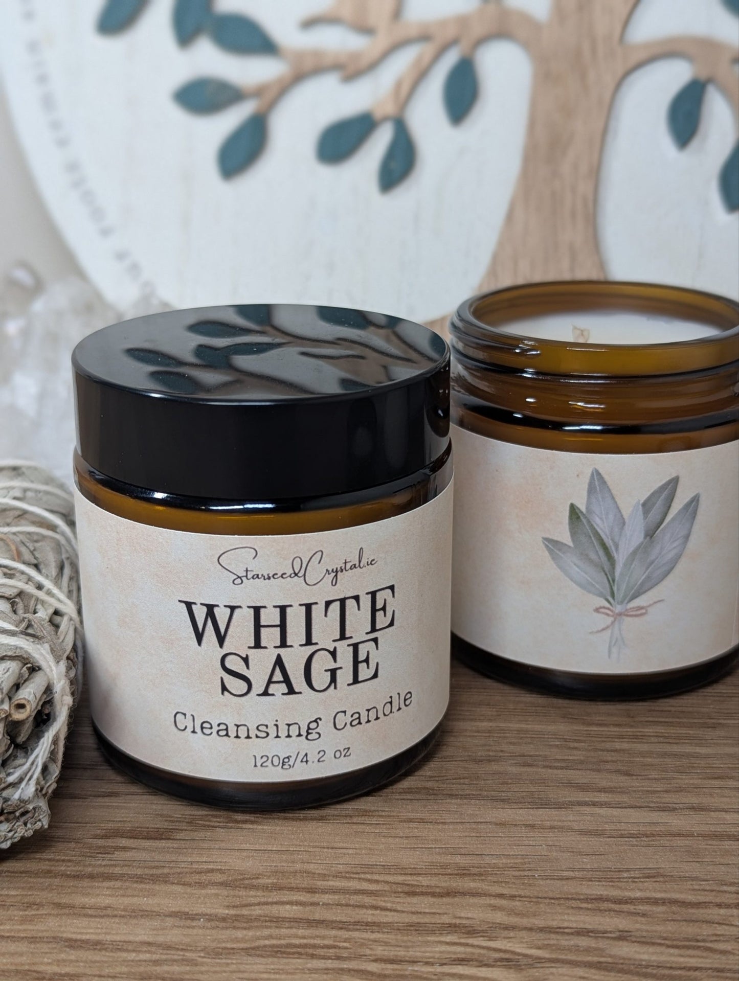White Sage Cleansing Candle image 0