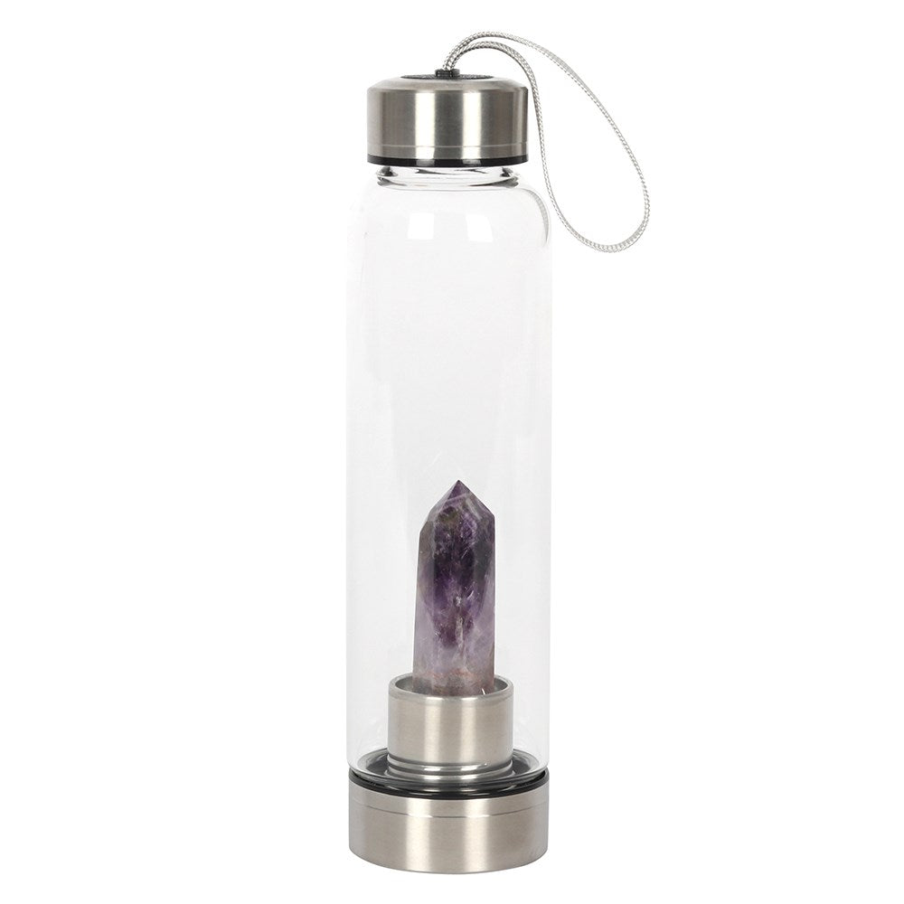 Amethyst Tower Calming Glass Water Bottle image 0