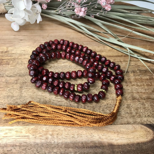 Mala Beads- Fig wood image 0