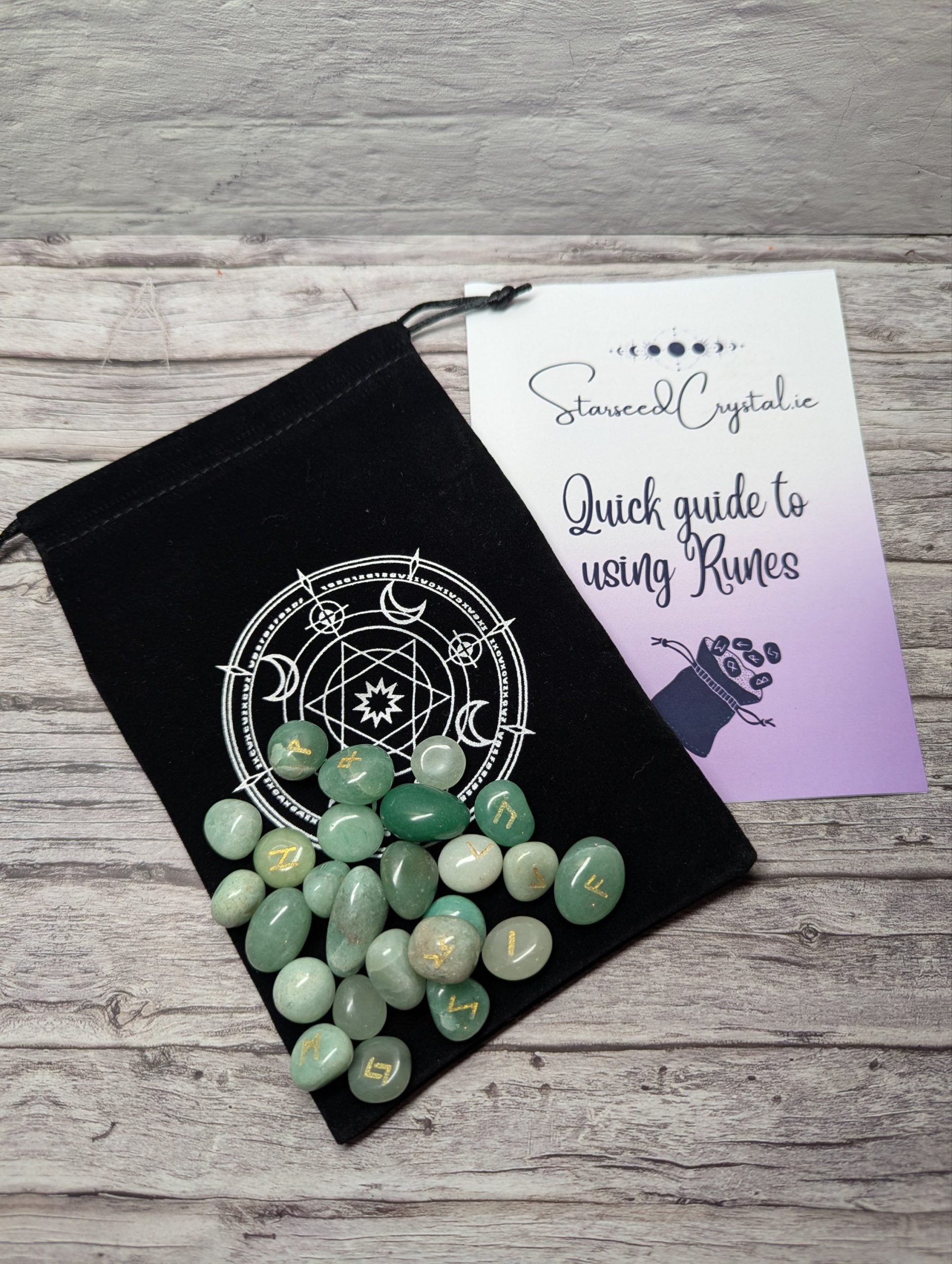 Runes - Green Aventurine image 0