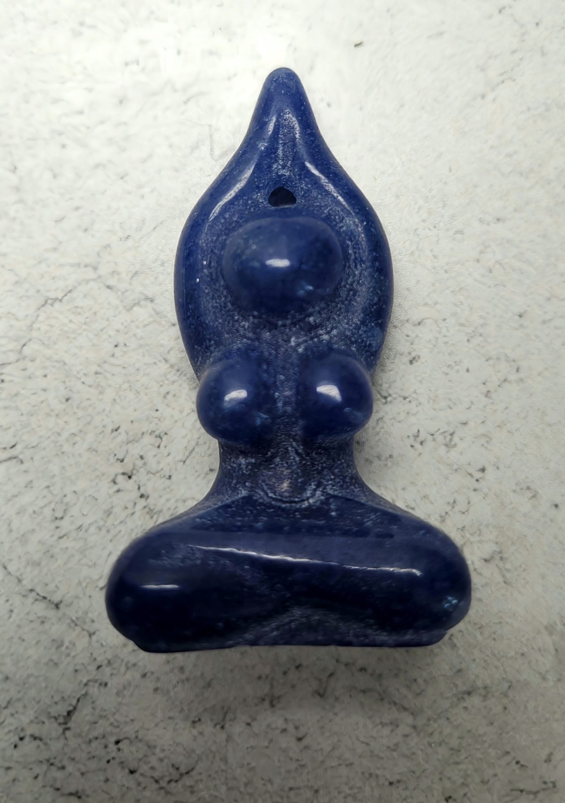 Goddess carving 5cm - Blue Adventurine image
