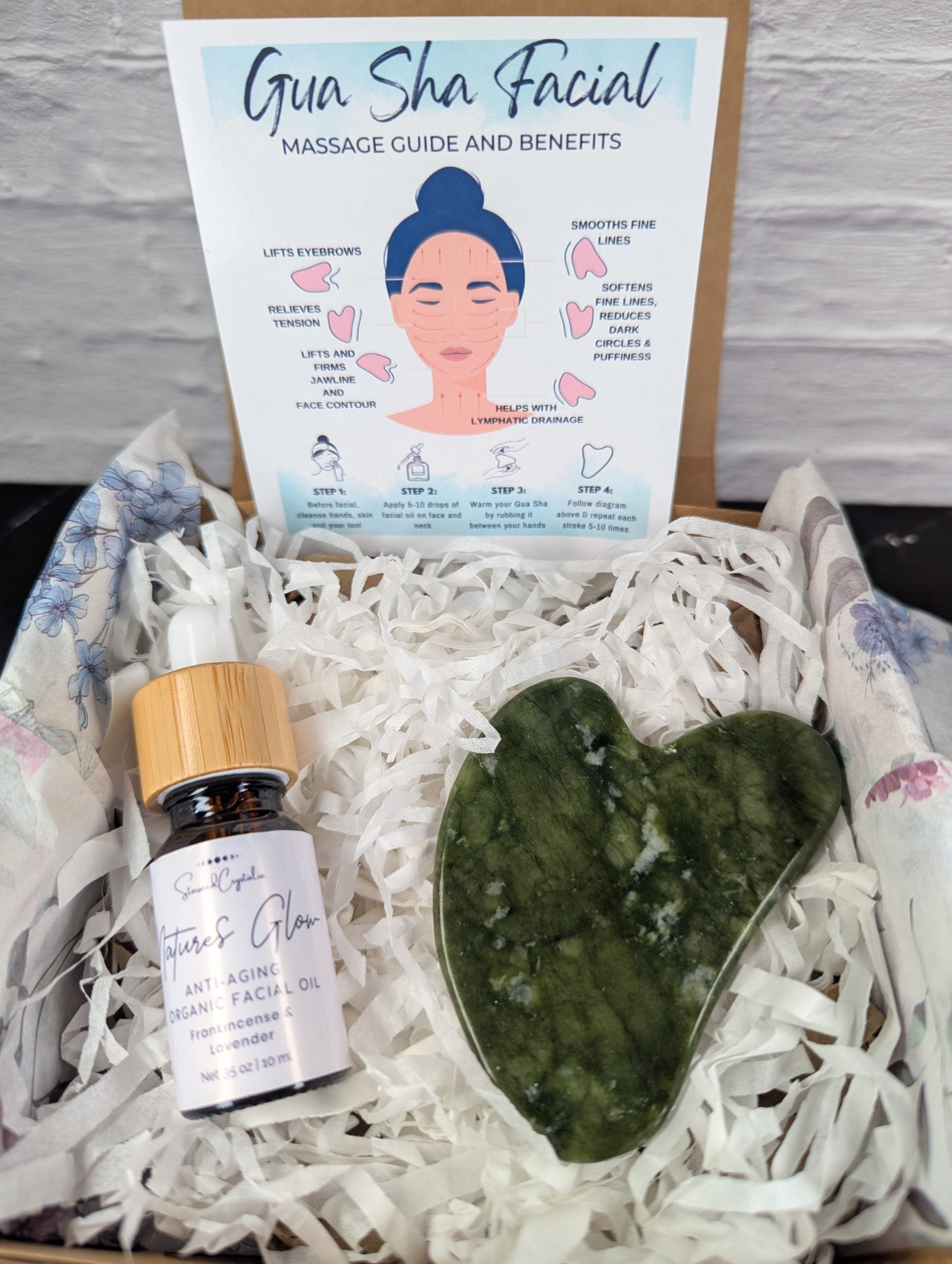 Organic Facial Oil & Gua Sha image 2