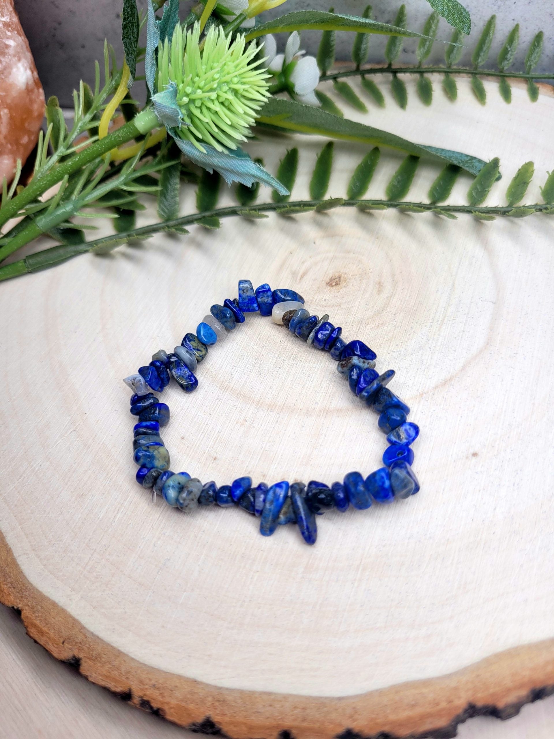 Lapis Lazuli chip bracelet image 0