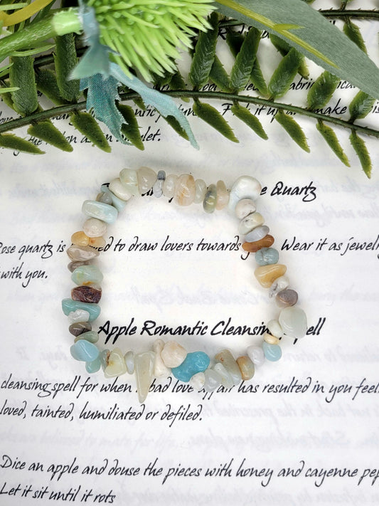 Amazonite chip bracelet image 0