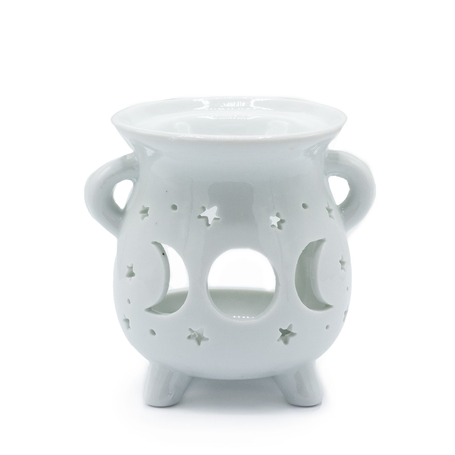 Triple moon cauldron wax melt/oil burner image 1