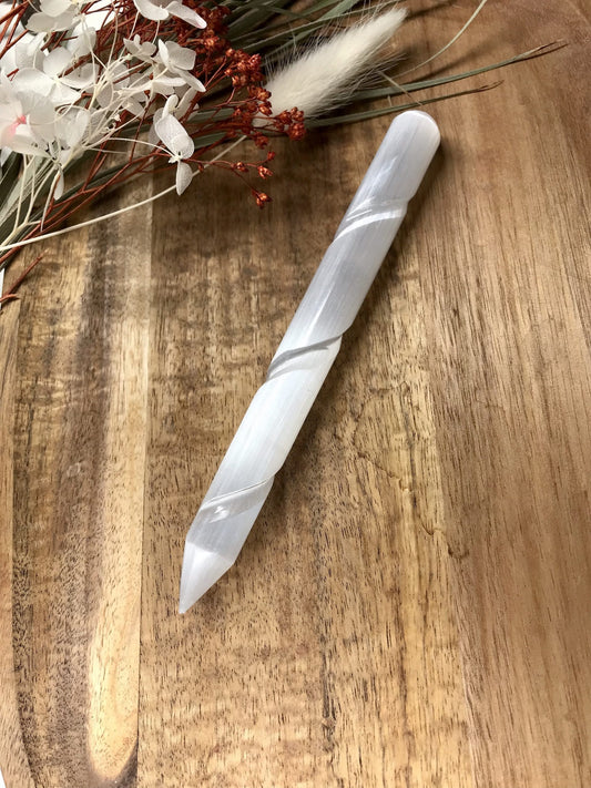 Selenite Wand 15cm image 0