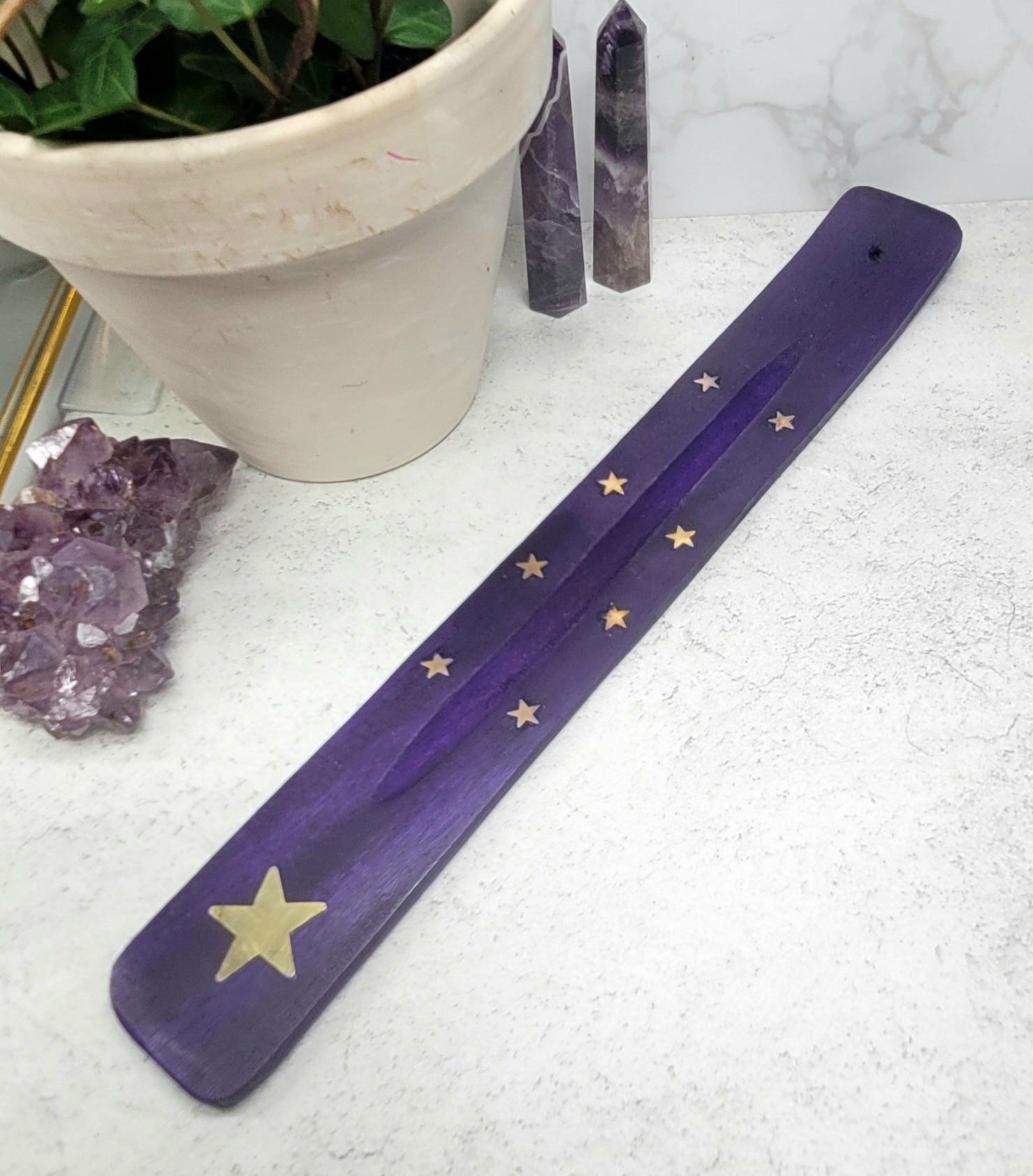 Star Wooden Incense Ash Catcher image 0