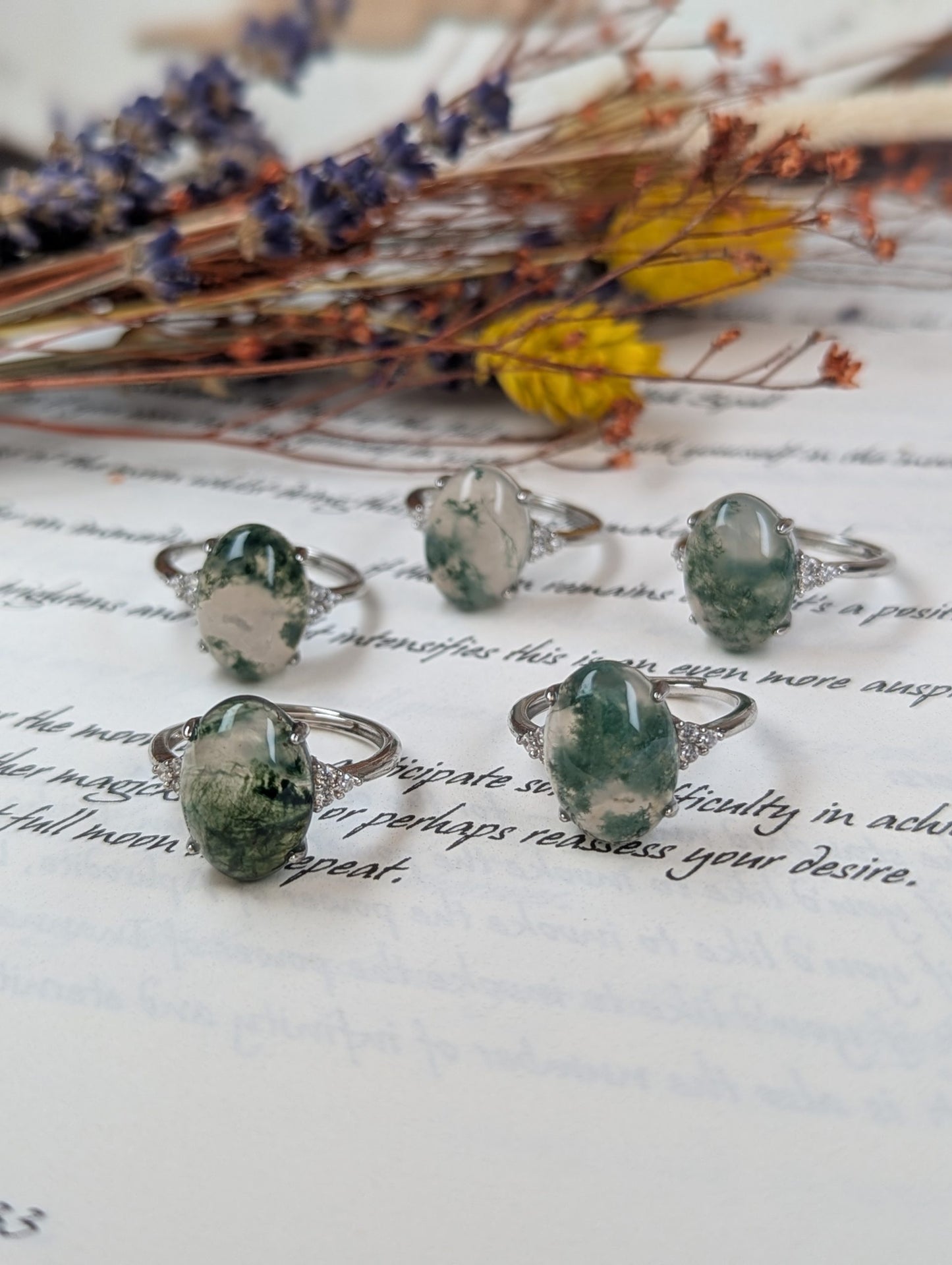 Moss Agate Rings image 0