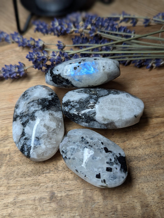 Rainbow Moonstone Palmstone image 0