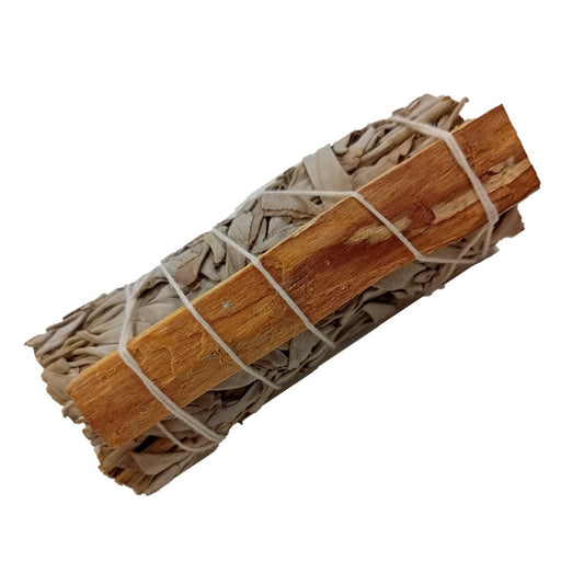 White Sage with Palo Santo smudge 4" image 0