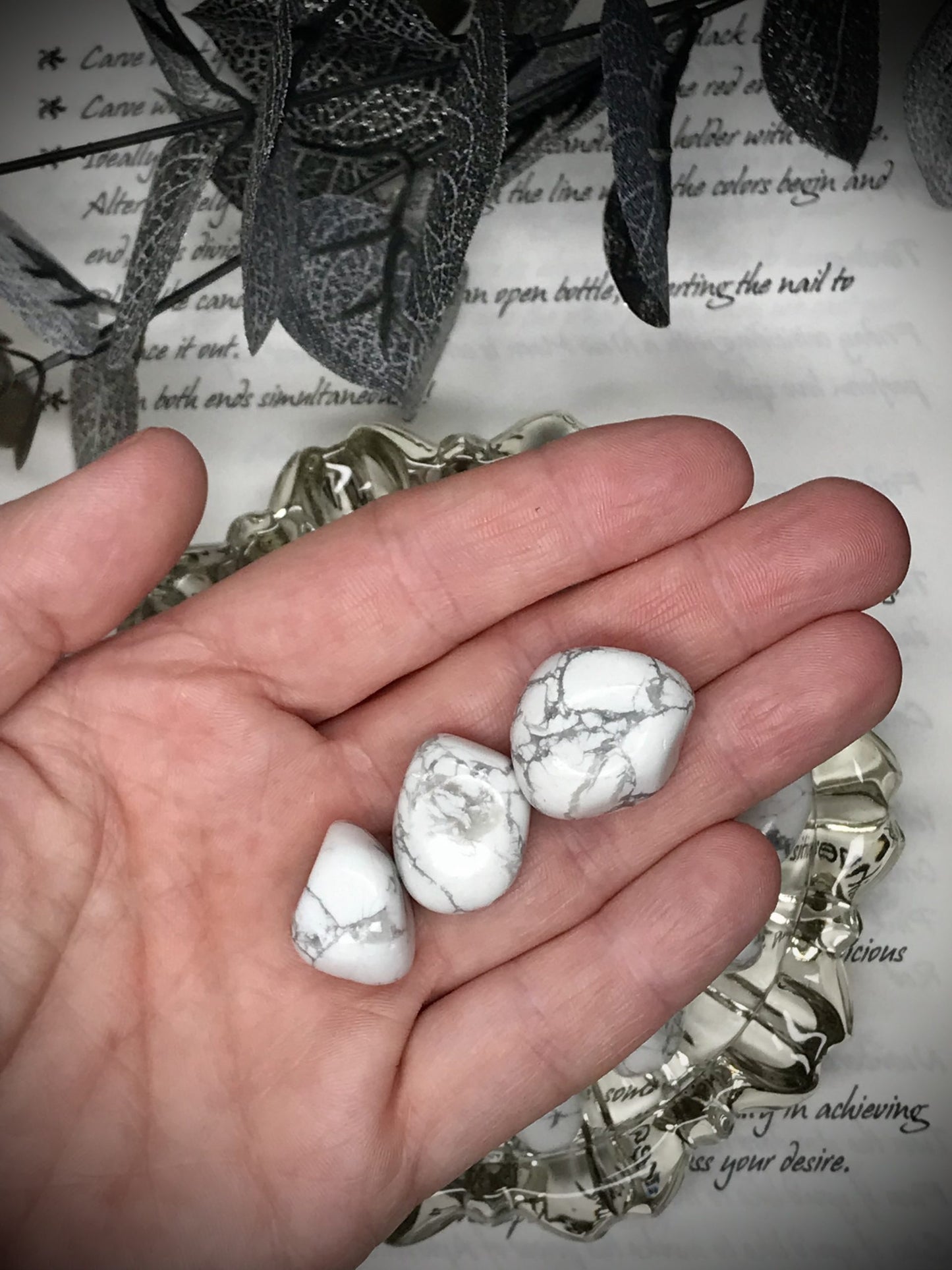 Howlite tumble stone image 1