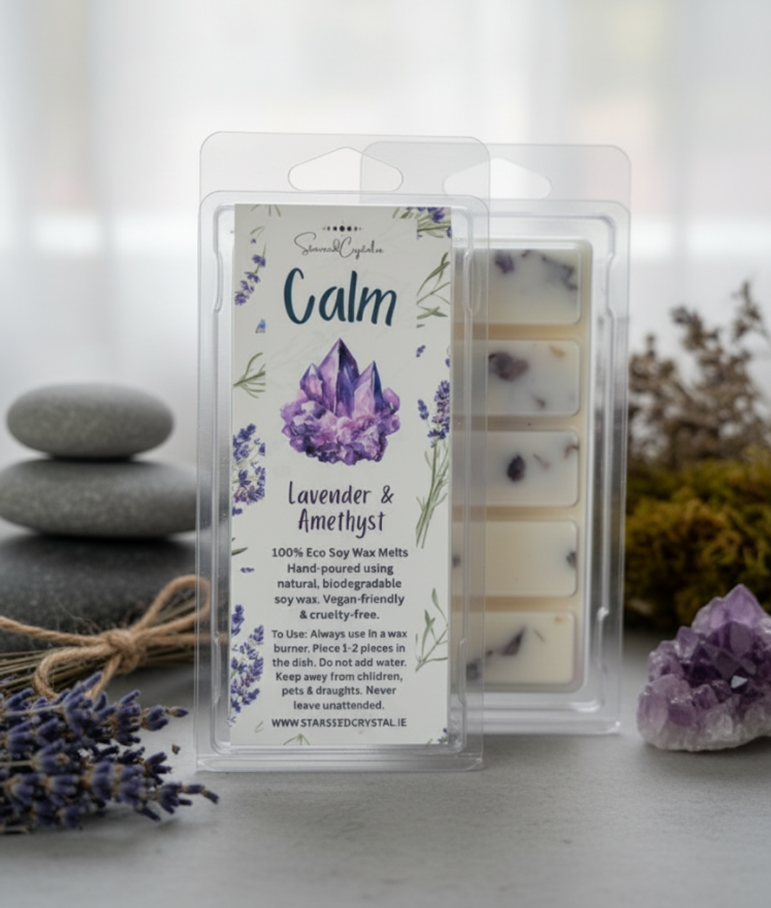 CALM: Crystal infused wax melt image 0