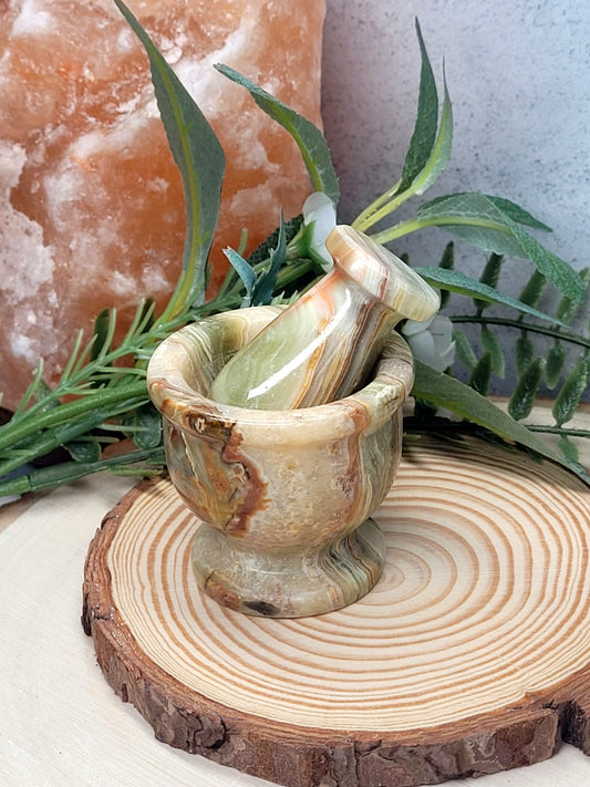 Pestle & Mortar (mini)-Onyx Marble image 0