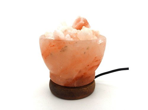 Himalayan Salt Bowl USB Lamp- Multi-colour Led glow image 0