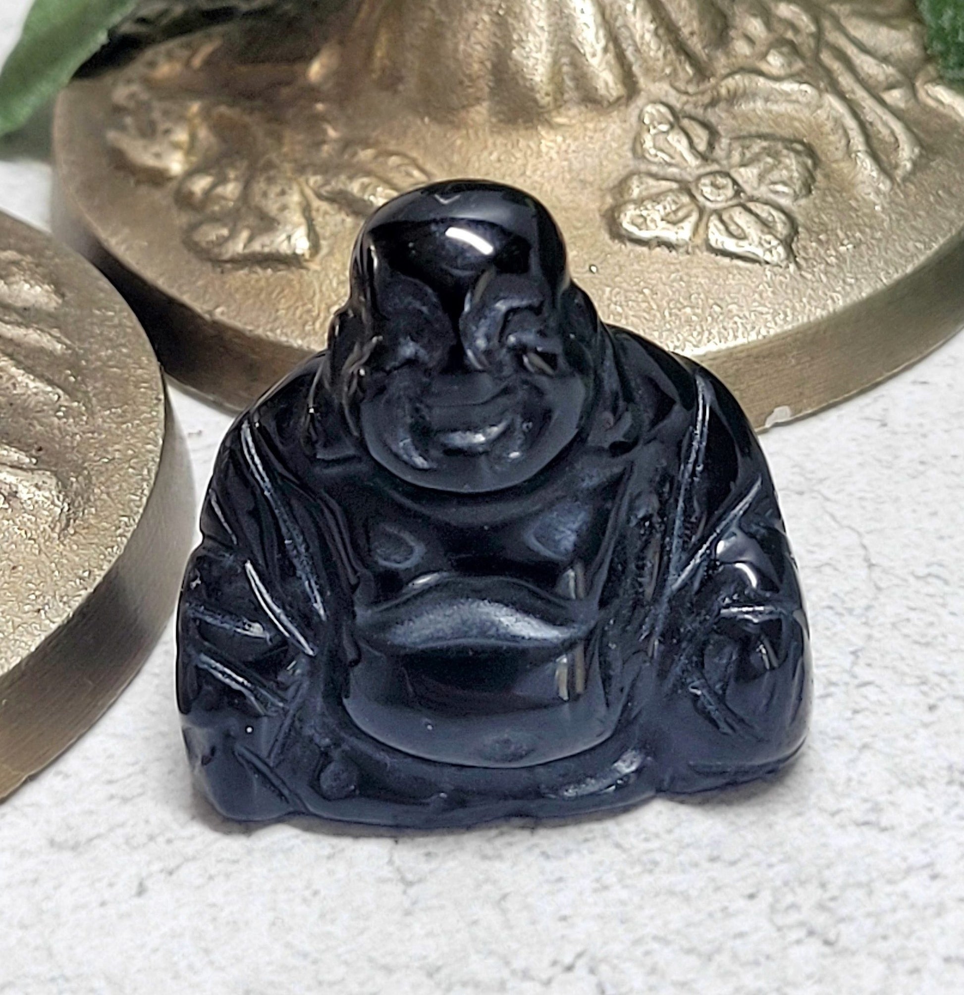 Gemstone Buddhas - Obsidian image