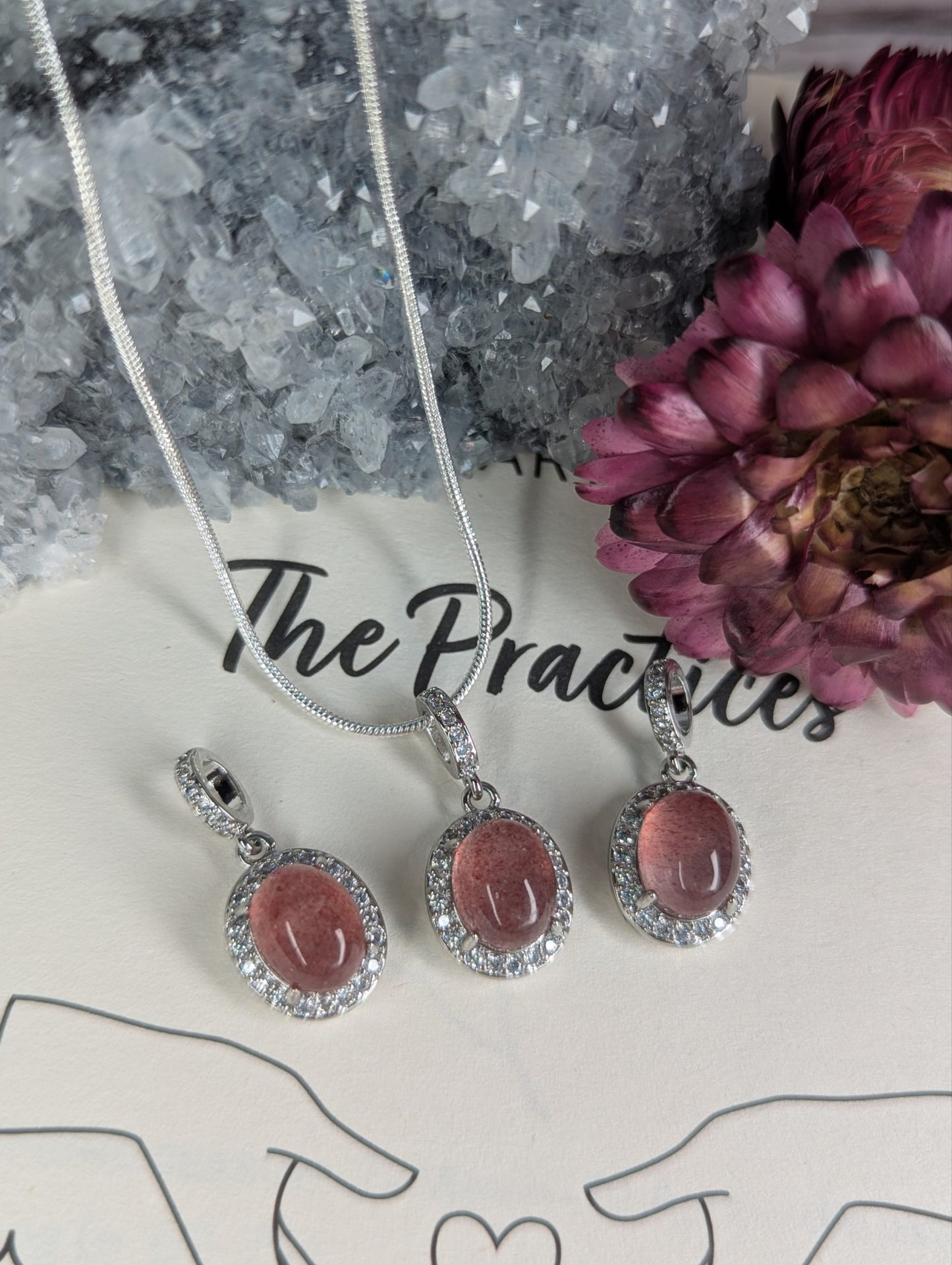 Strawberry Quartz Pendant image 1